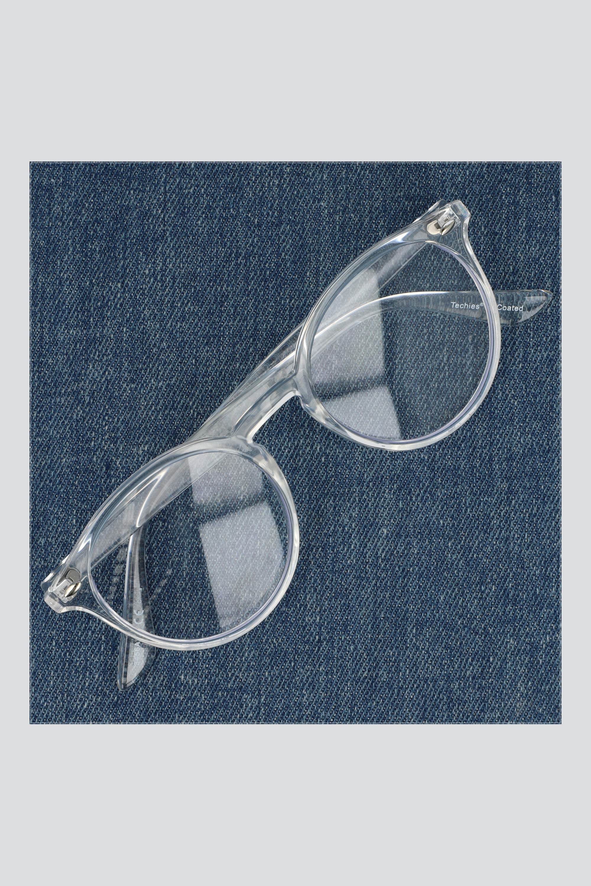 Lentes redondo luz azul TRANSPARENTE