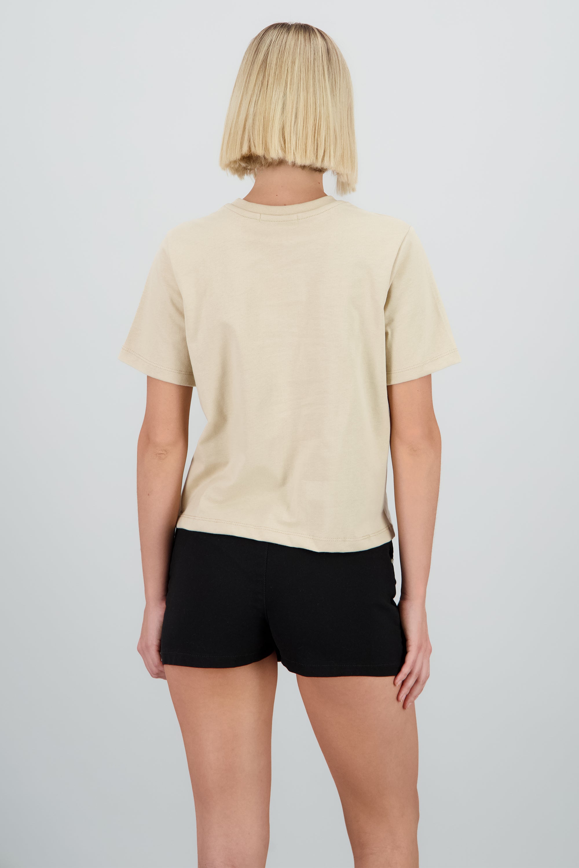 Playera manga corta cuello redondo lisa ARENA