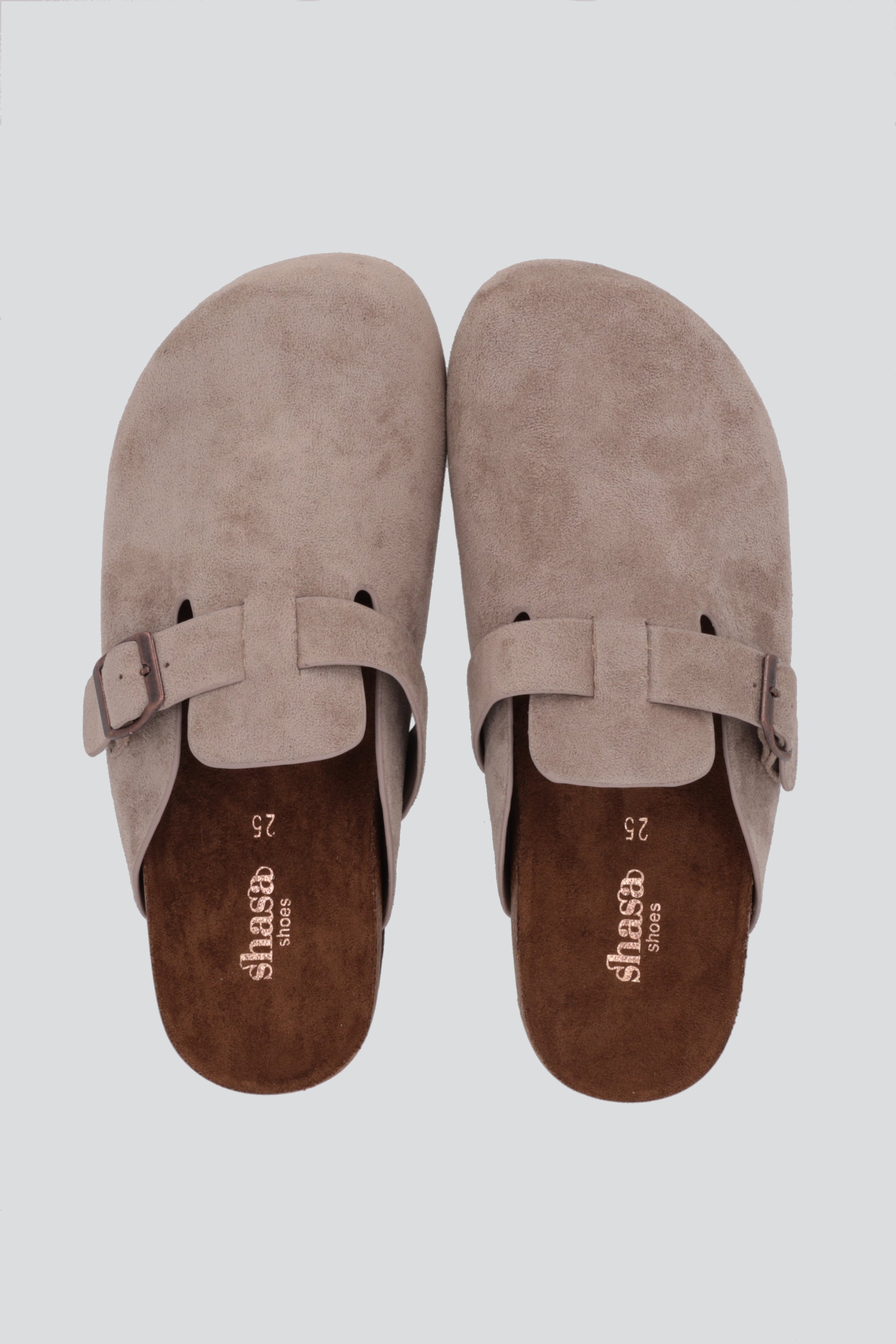 Zueco clasico suede TAUPE