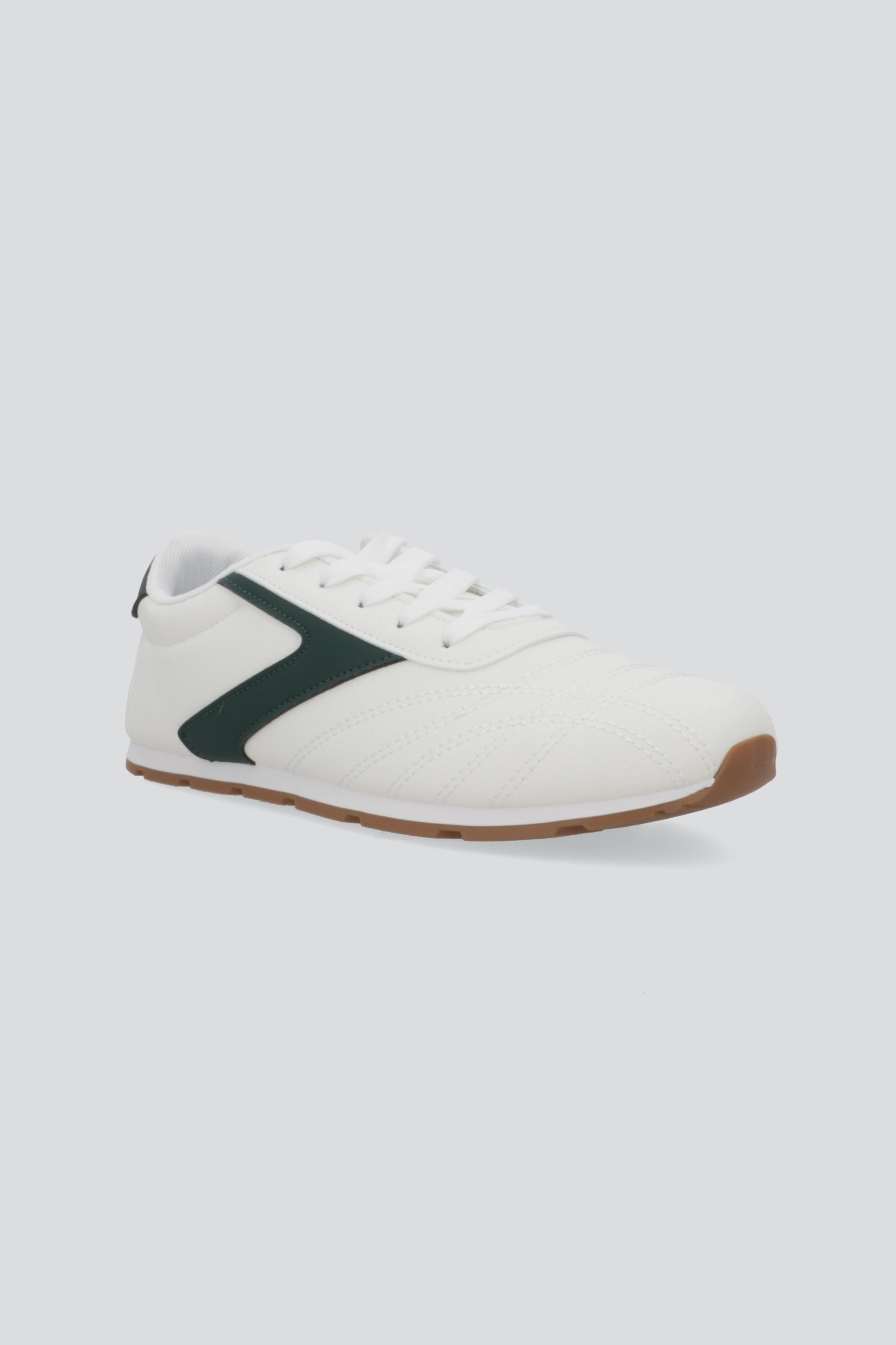 Tenis estilo retro zigzag BLANCO