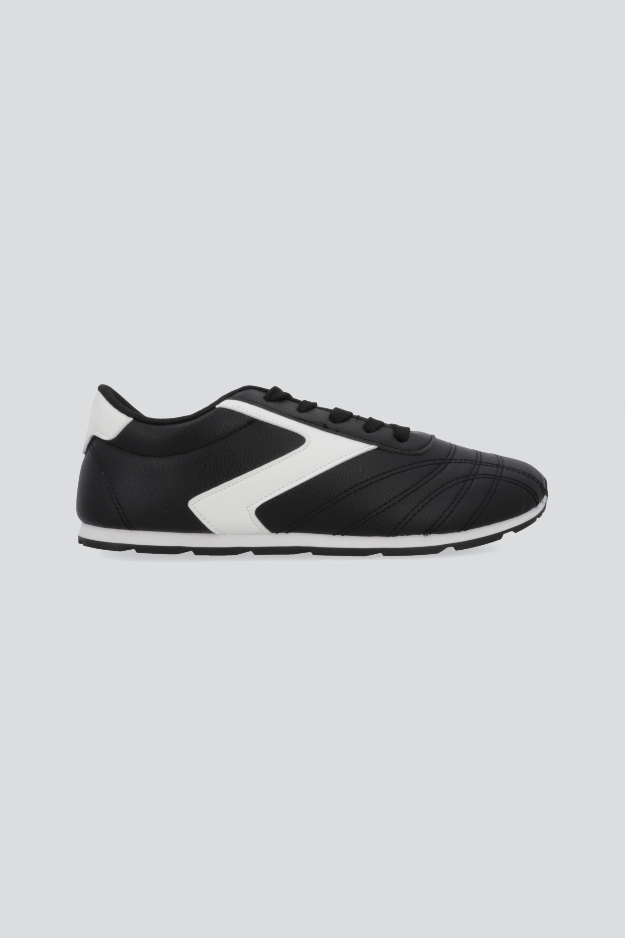 Tenis estilo retro zigzag NEGRO