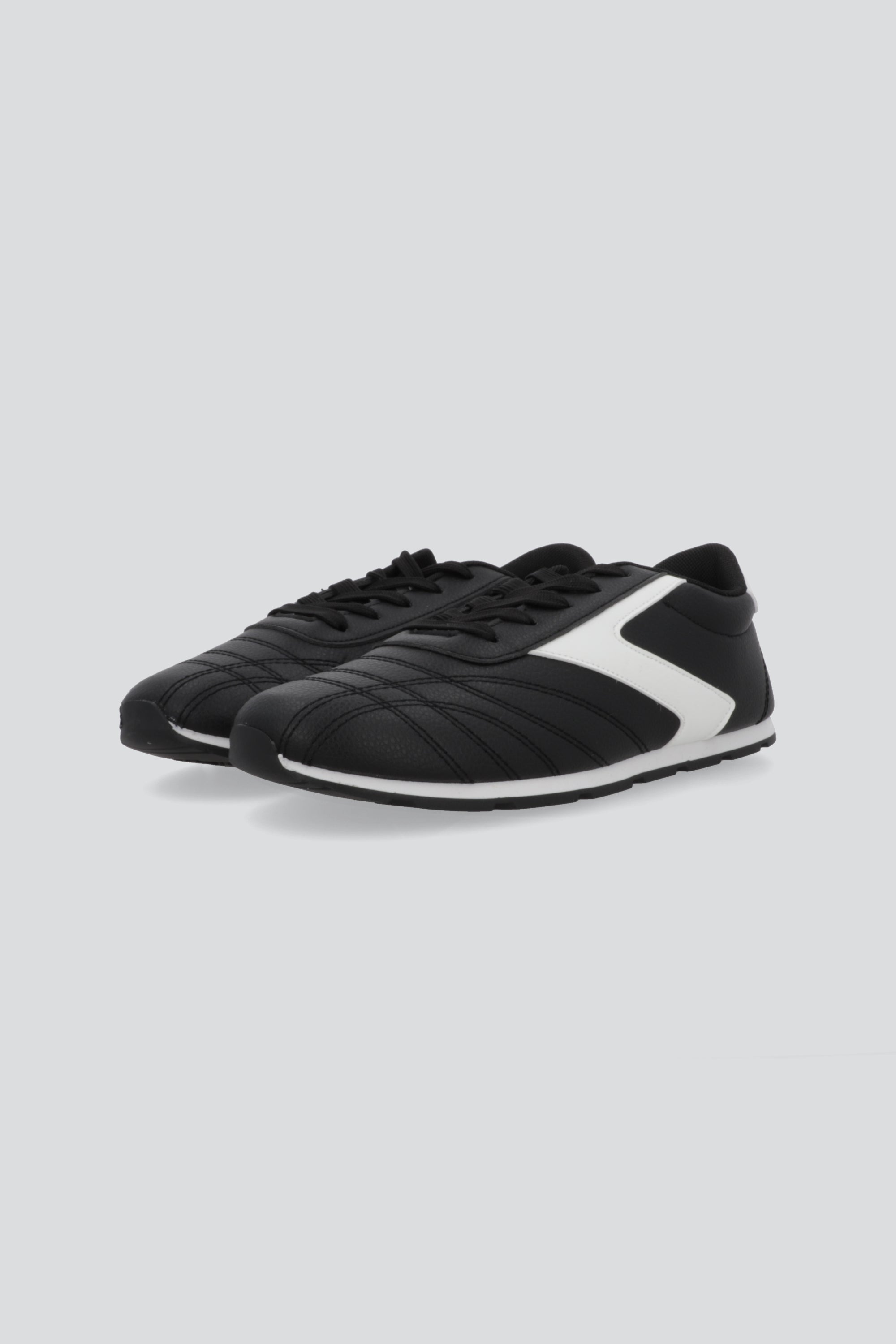 Tenis estilo retro zigzag NEGRO