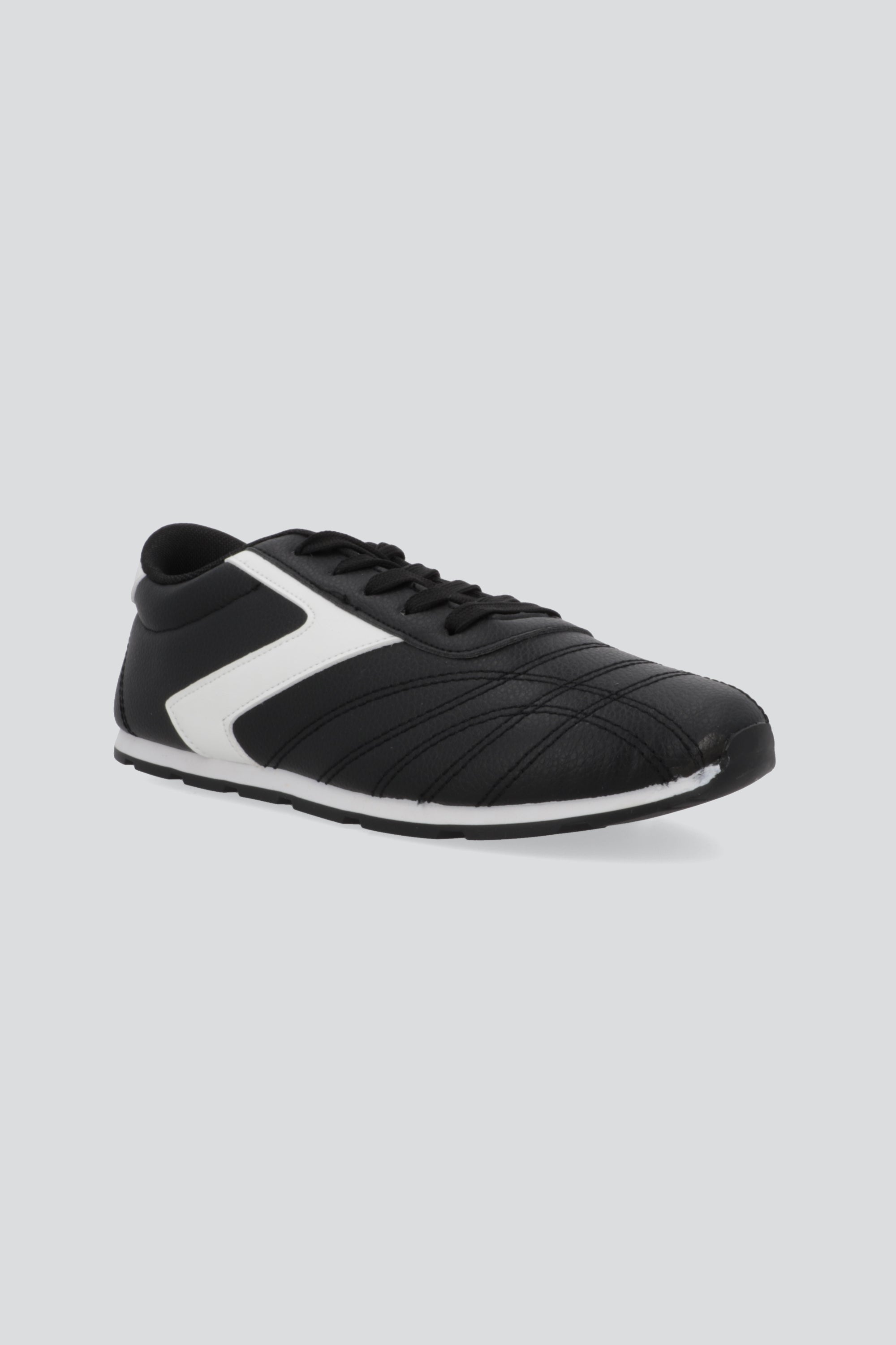Tenis estilo retro zigzag NEGRO