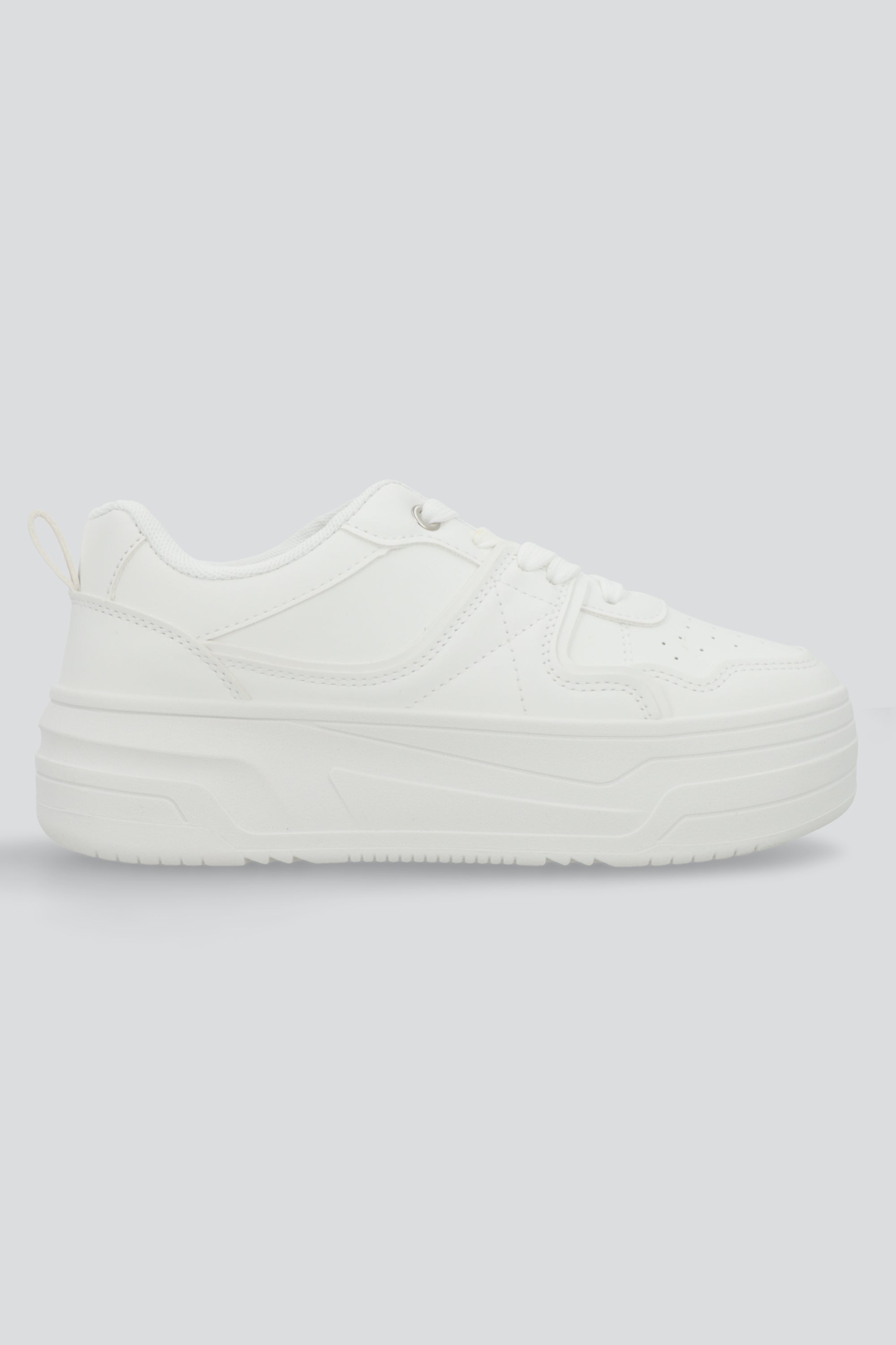 Tenis casual plataforma BLANCO