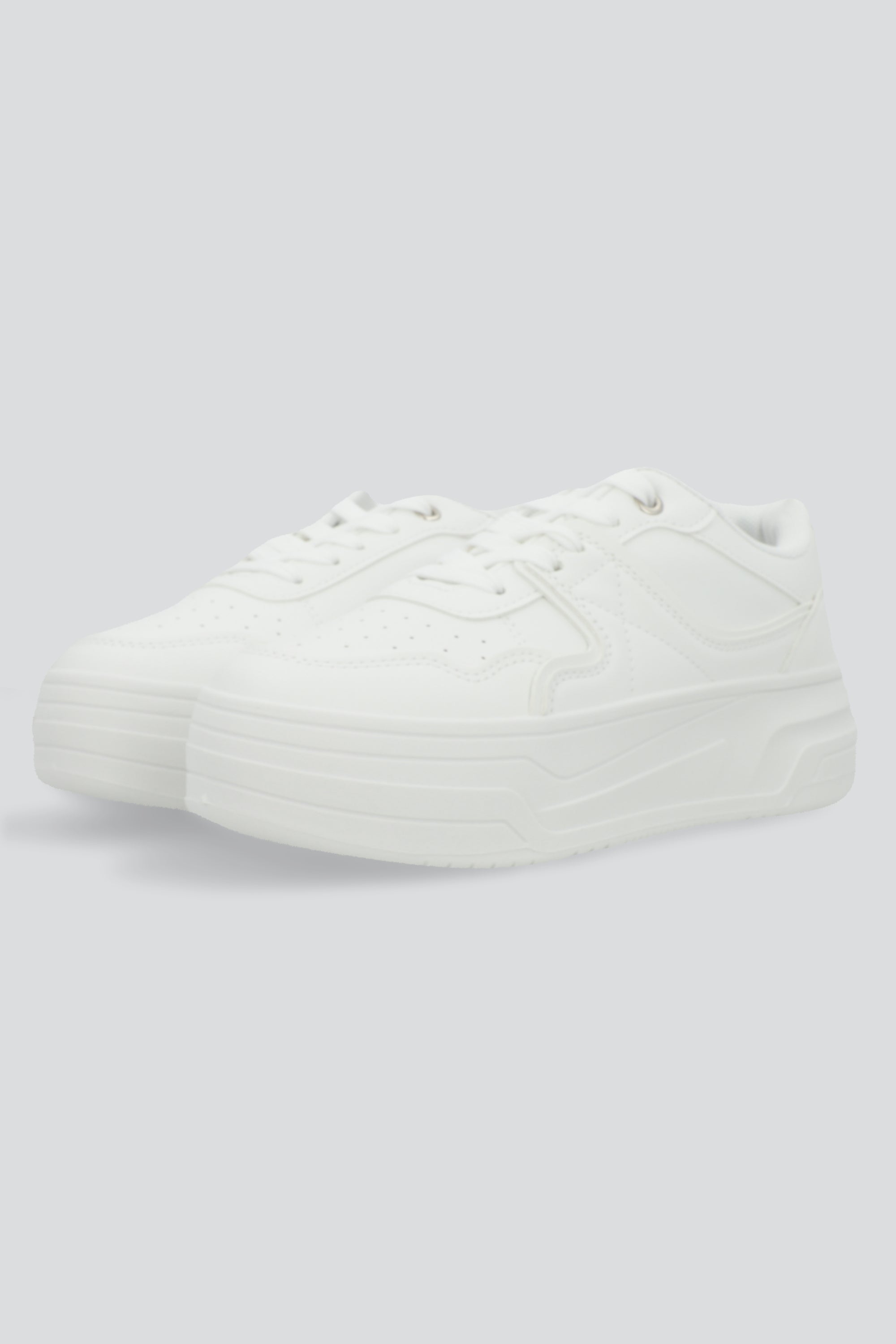 Tenis casual plataforma BLANCO