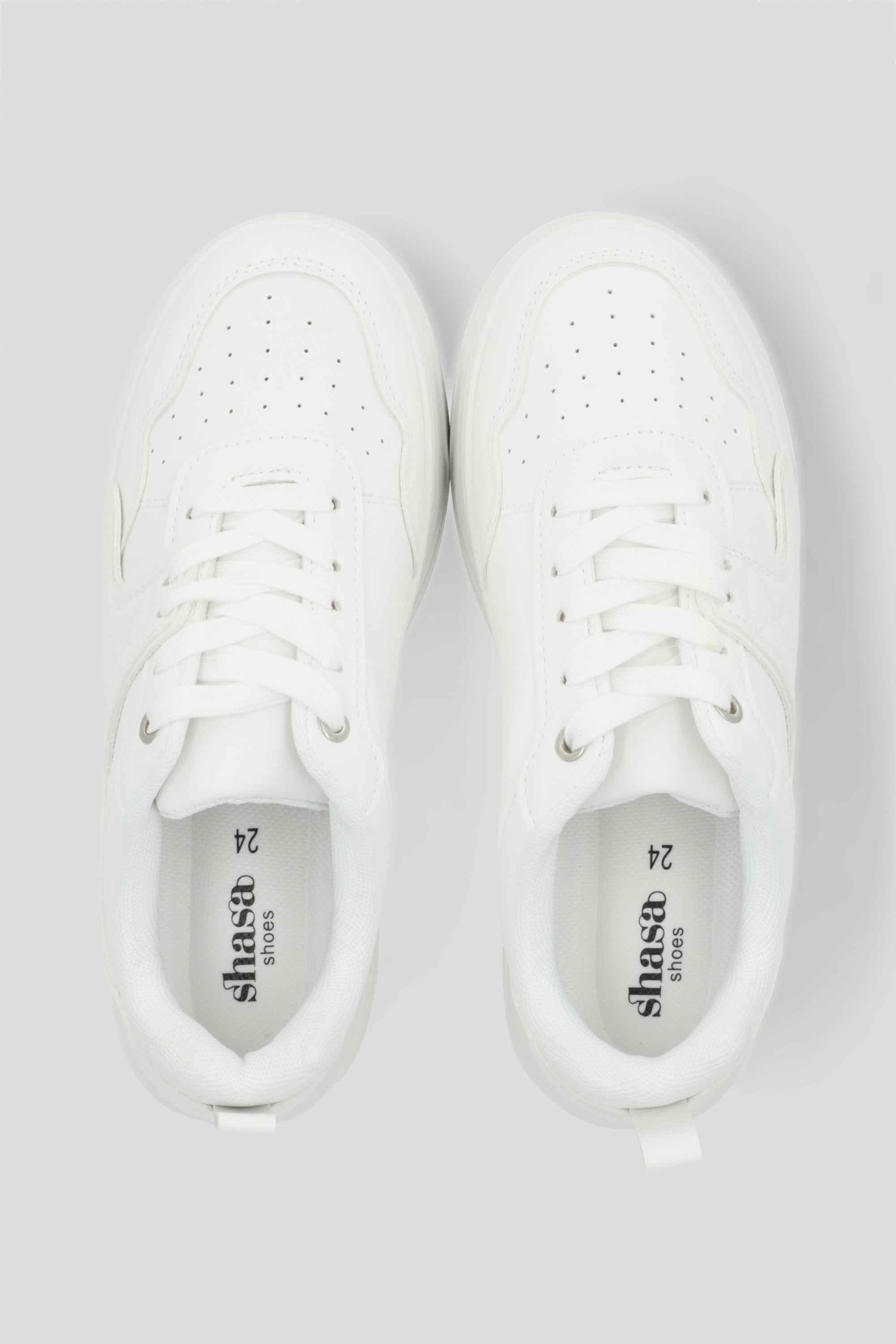 Tenis casual plataforma BLANCO
