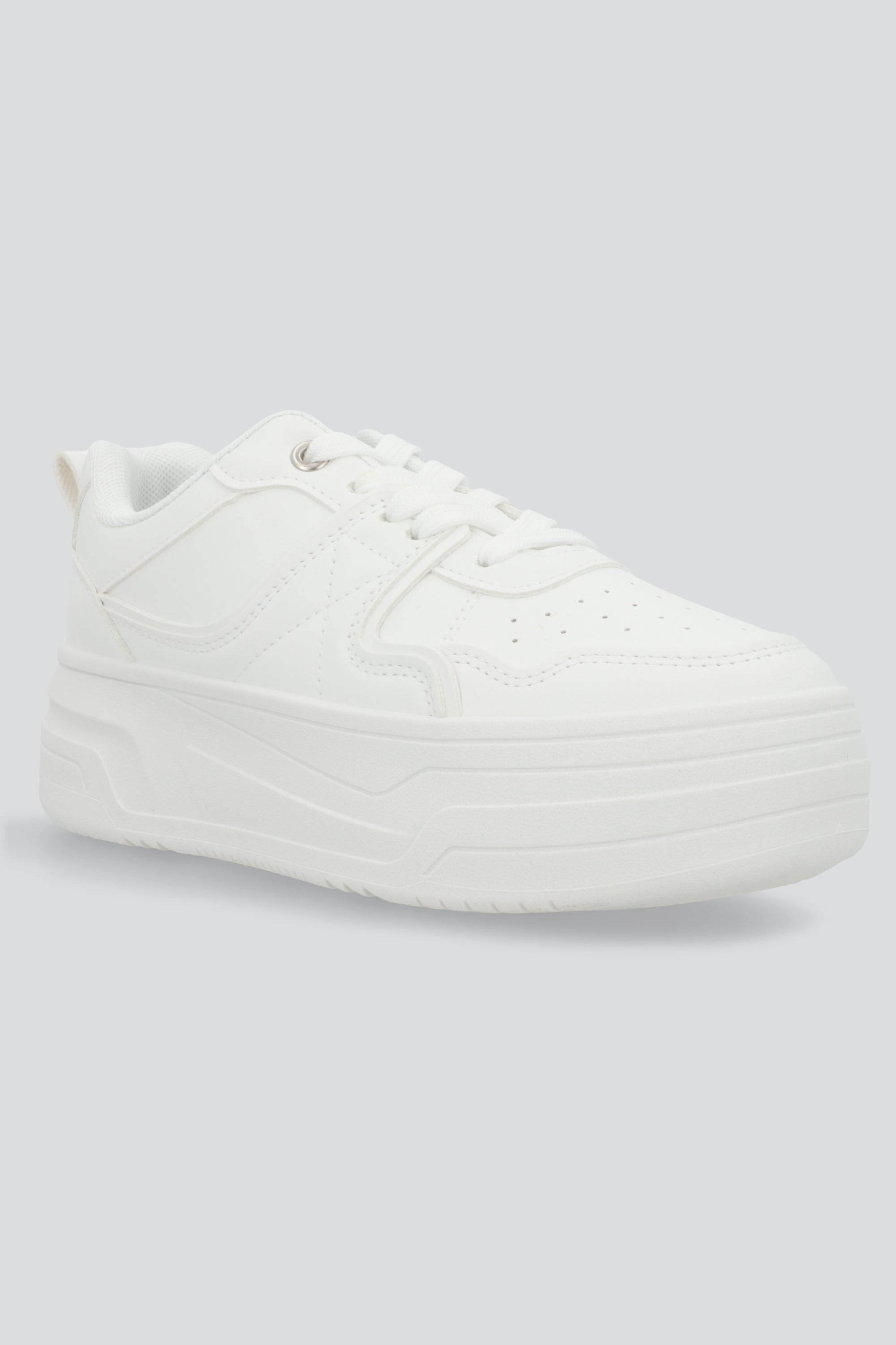 Tenis casual plataforma BLANCO