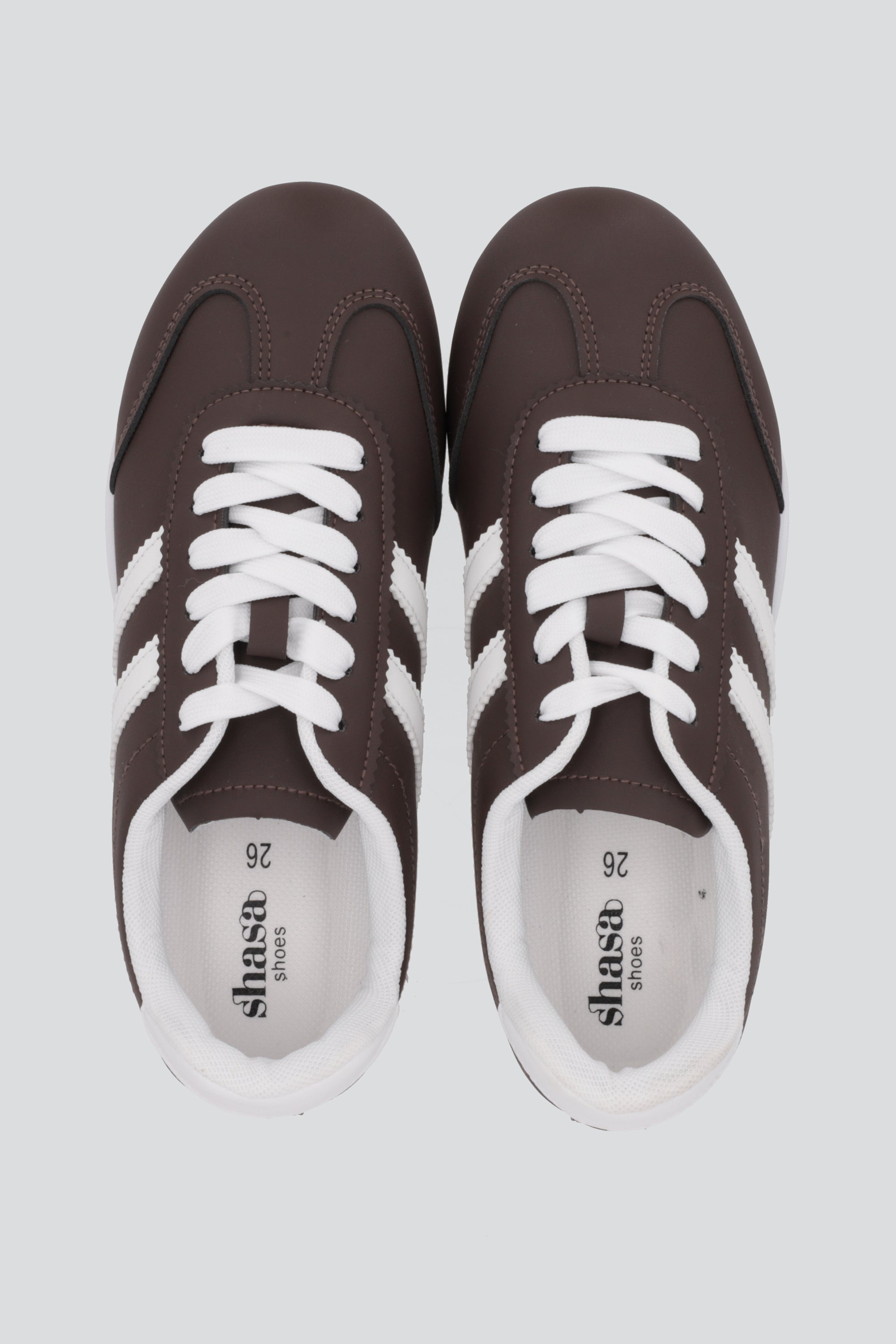 Tenis estilo retros dos lineas CAFE