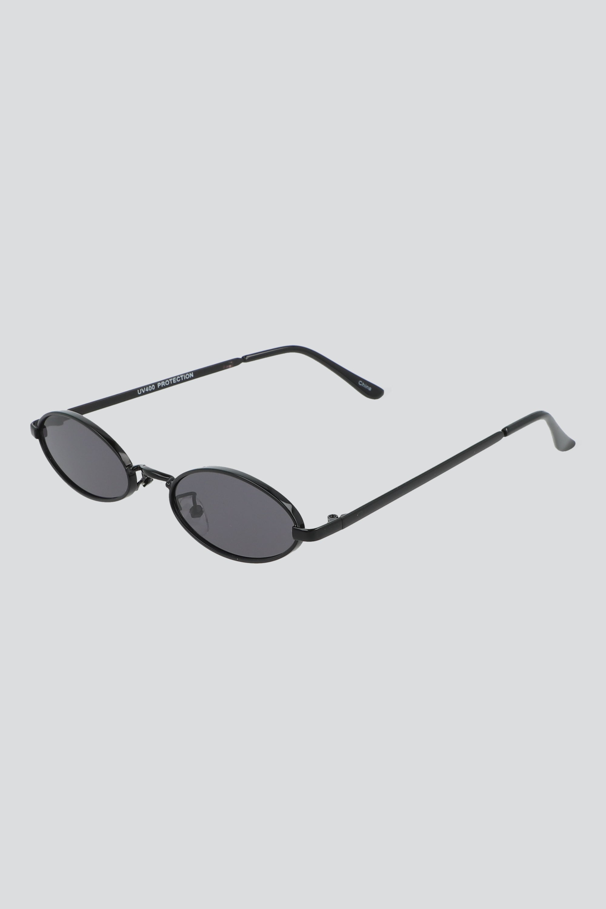 Lentes de sol ovalados NEGRO