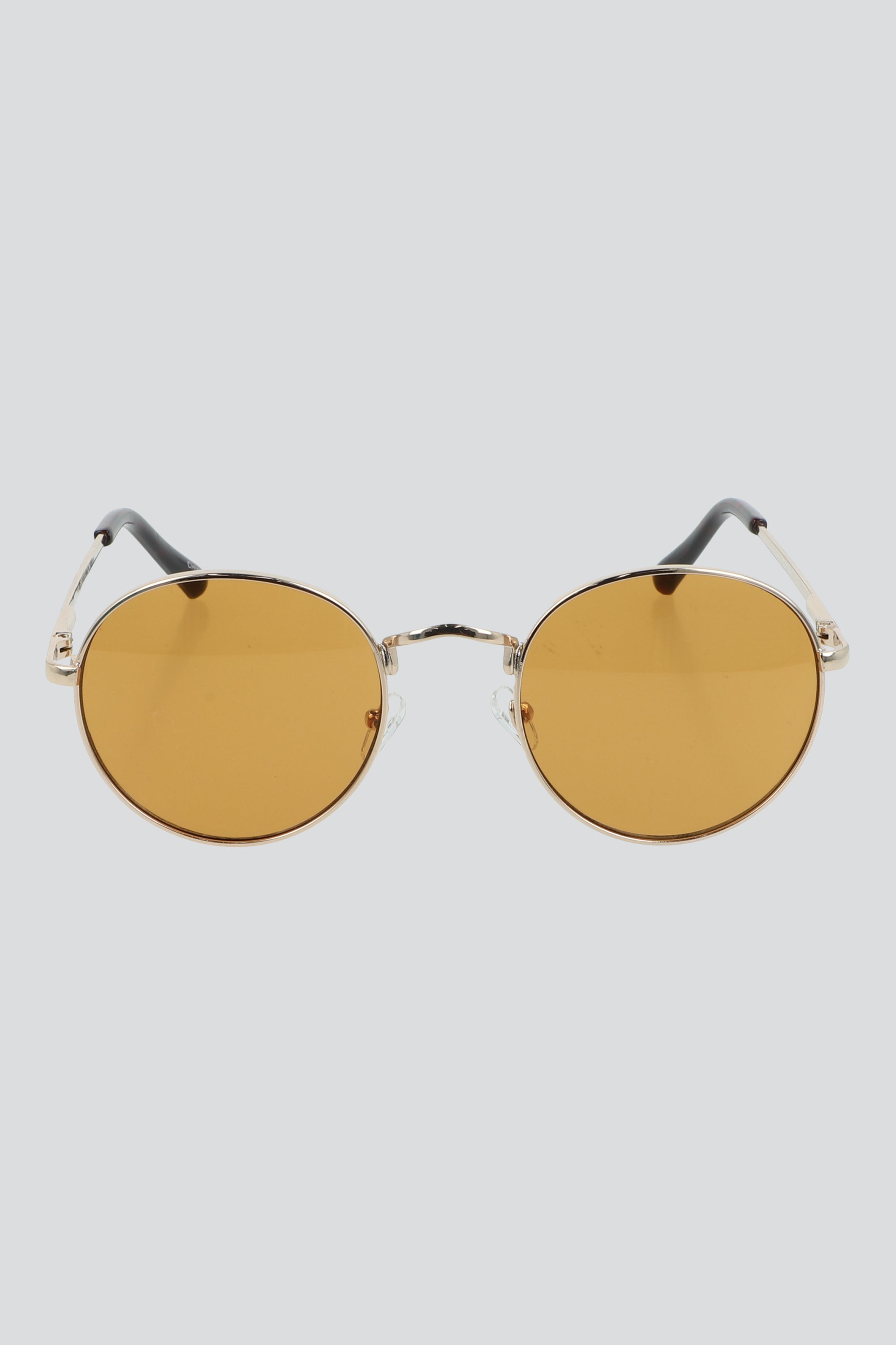 Lentes redondos mica color CAFE