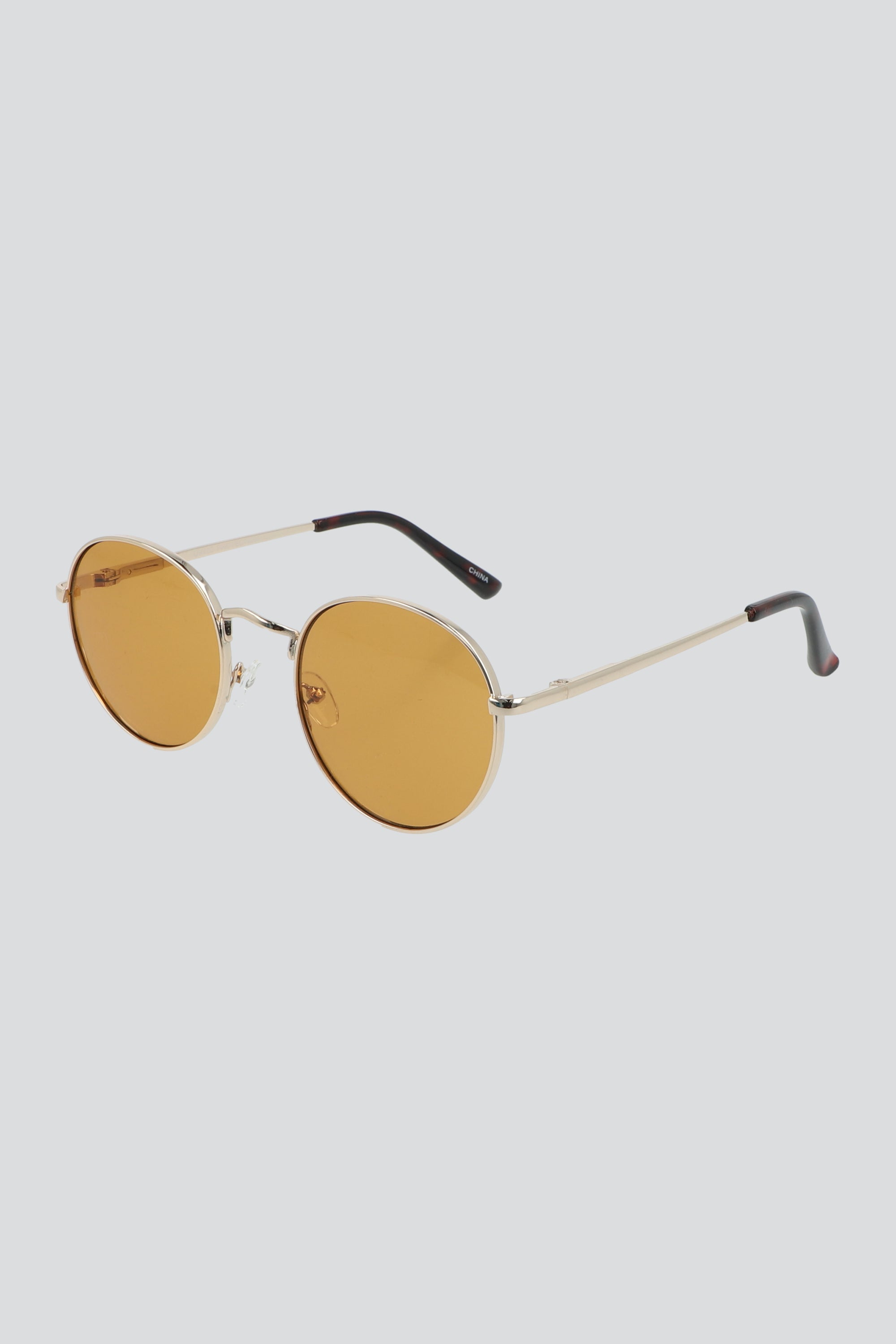 Lentes redondos mica color CAFE