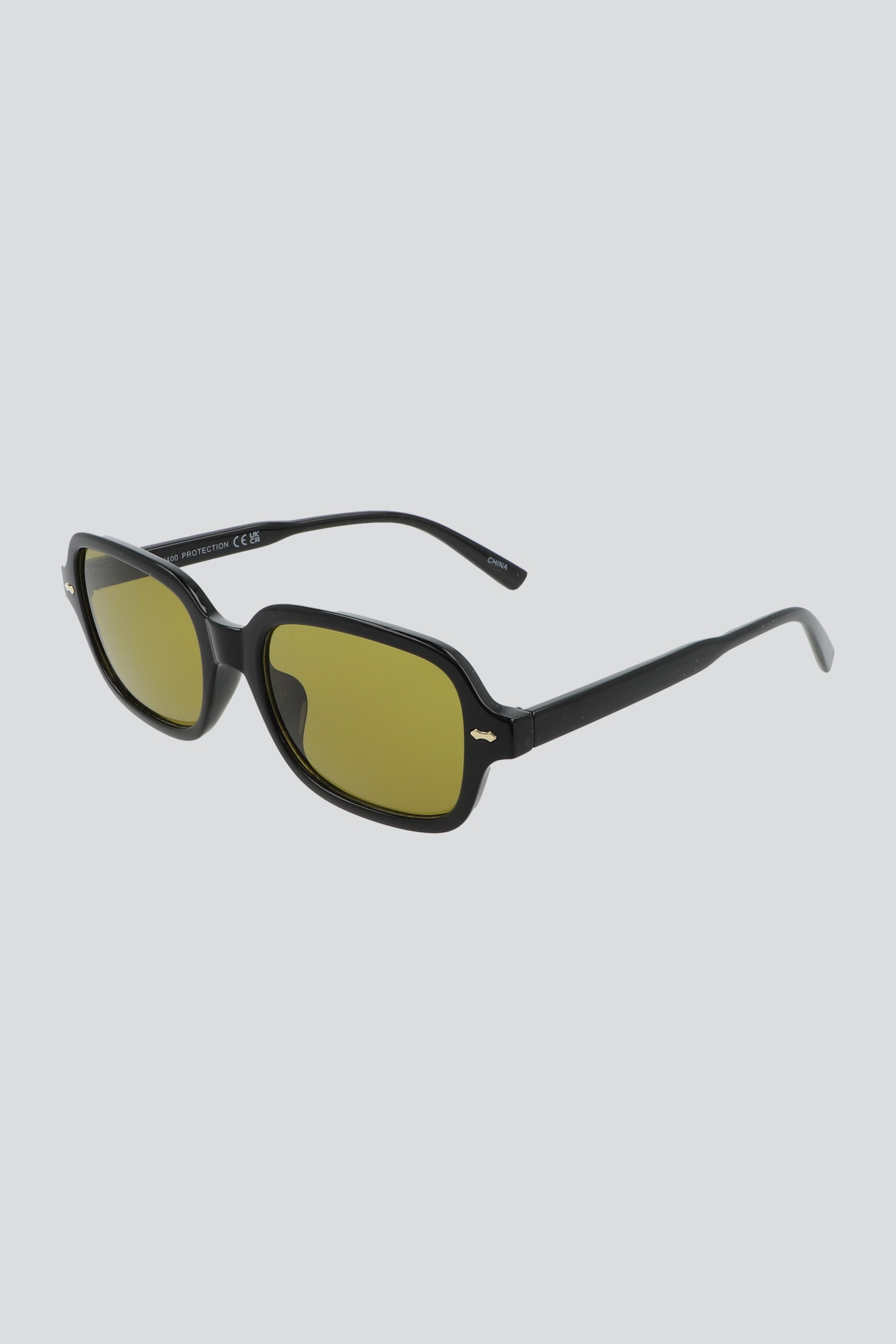 Lentes cuadrados mica colores AMARILLO