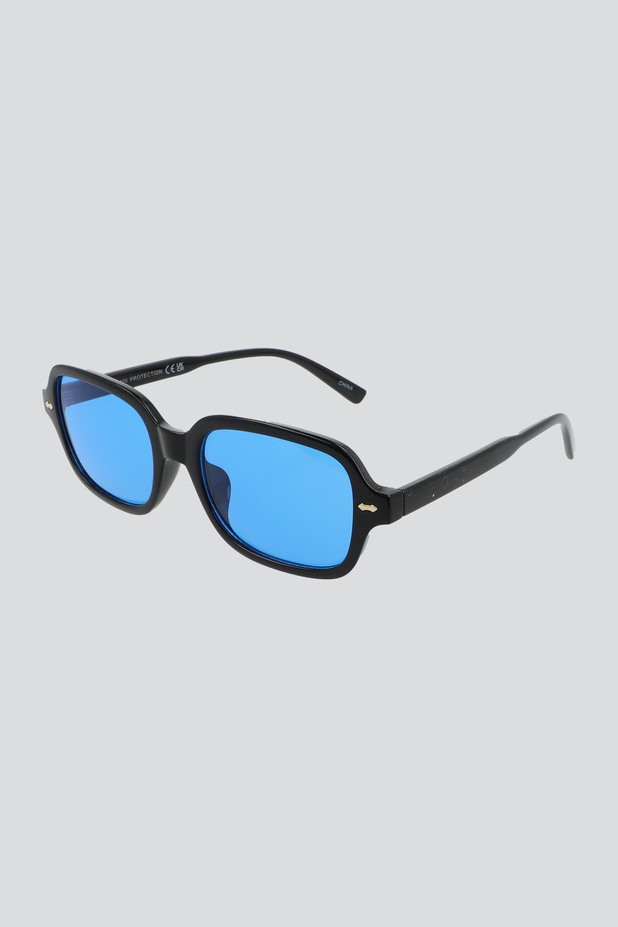 Lentes cuadrados mica colores AZUL