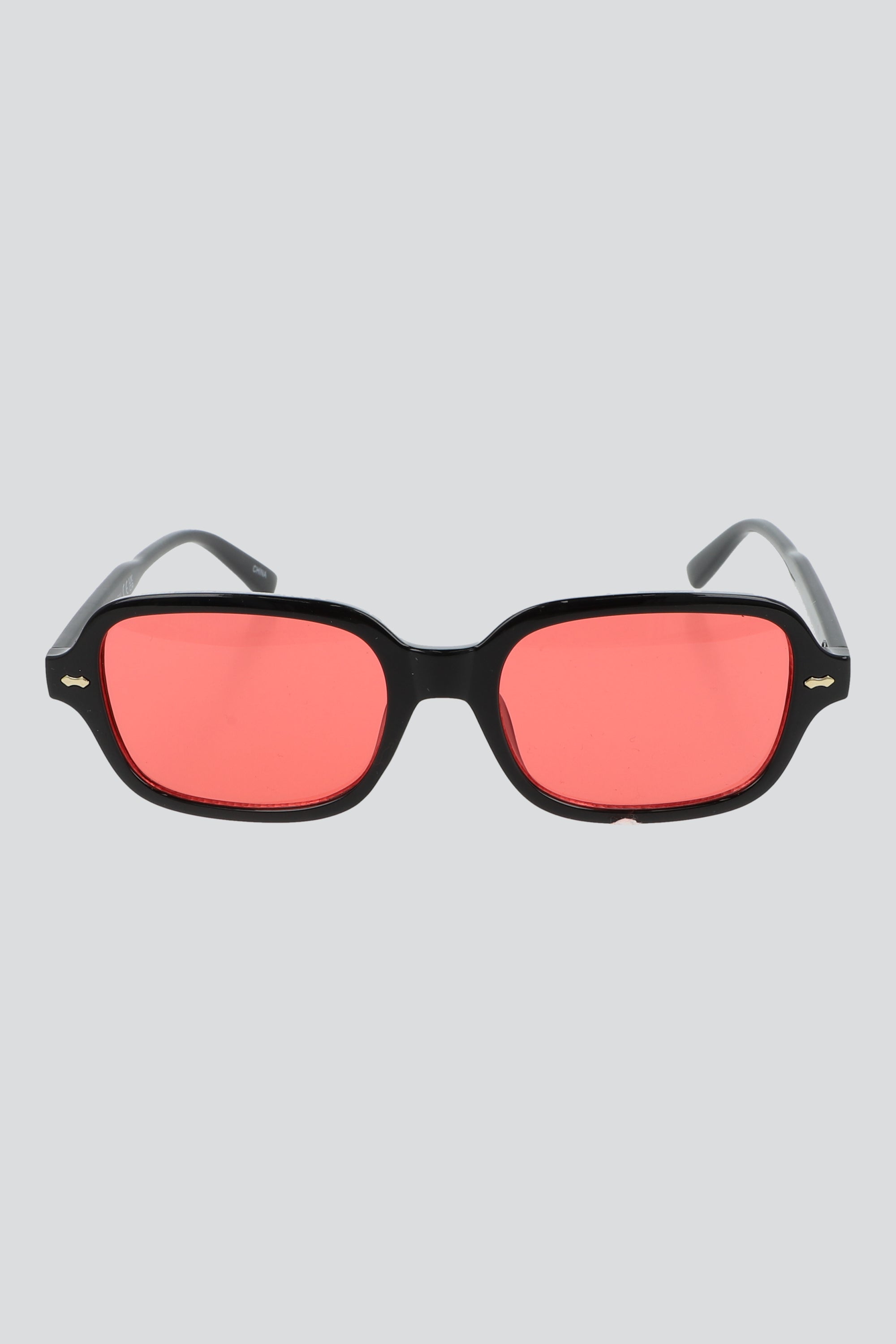 Lentes cuadrados mica colores ROJO