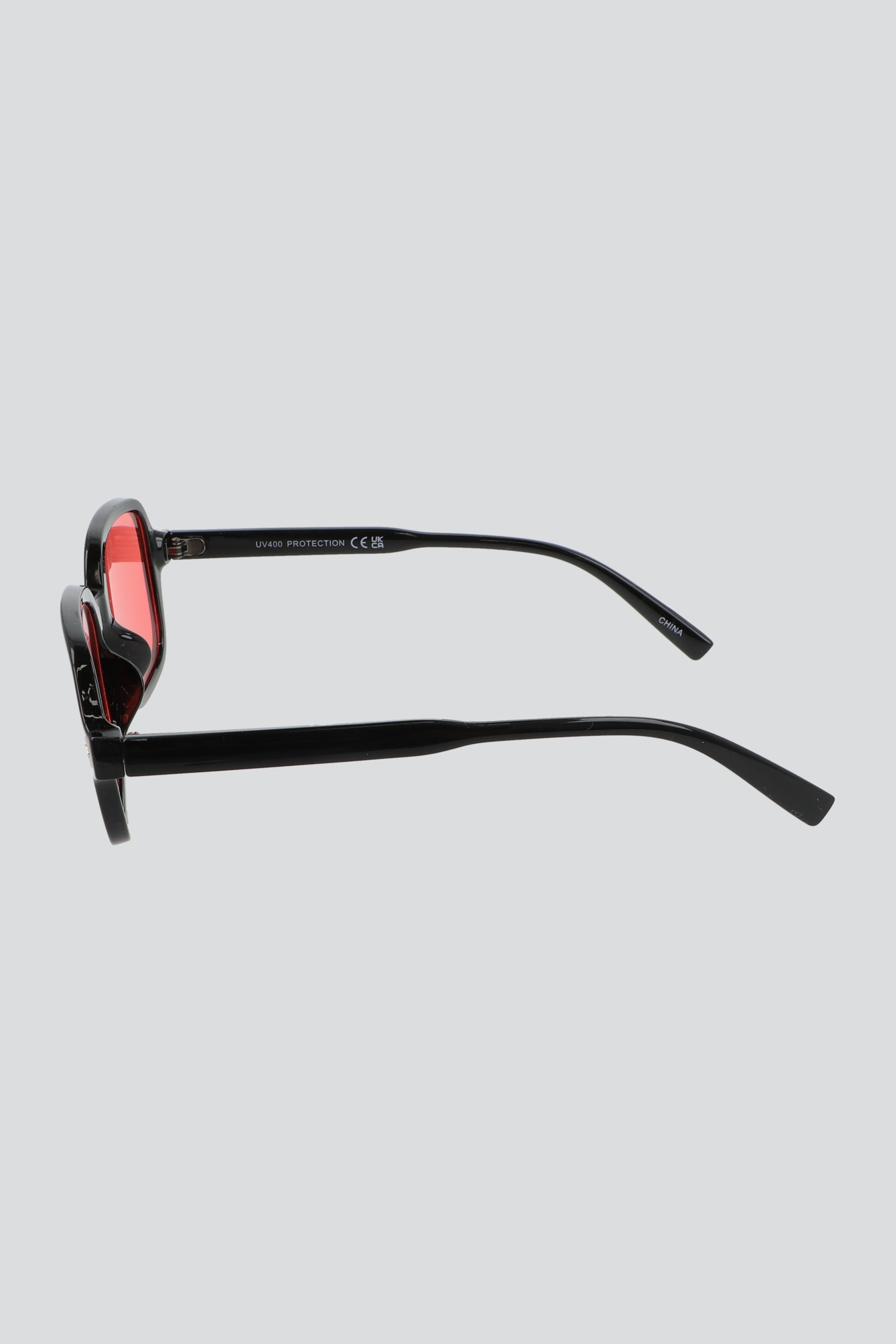 Lentes cuadrados mica colores ROJO