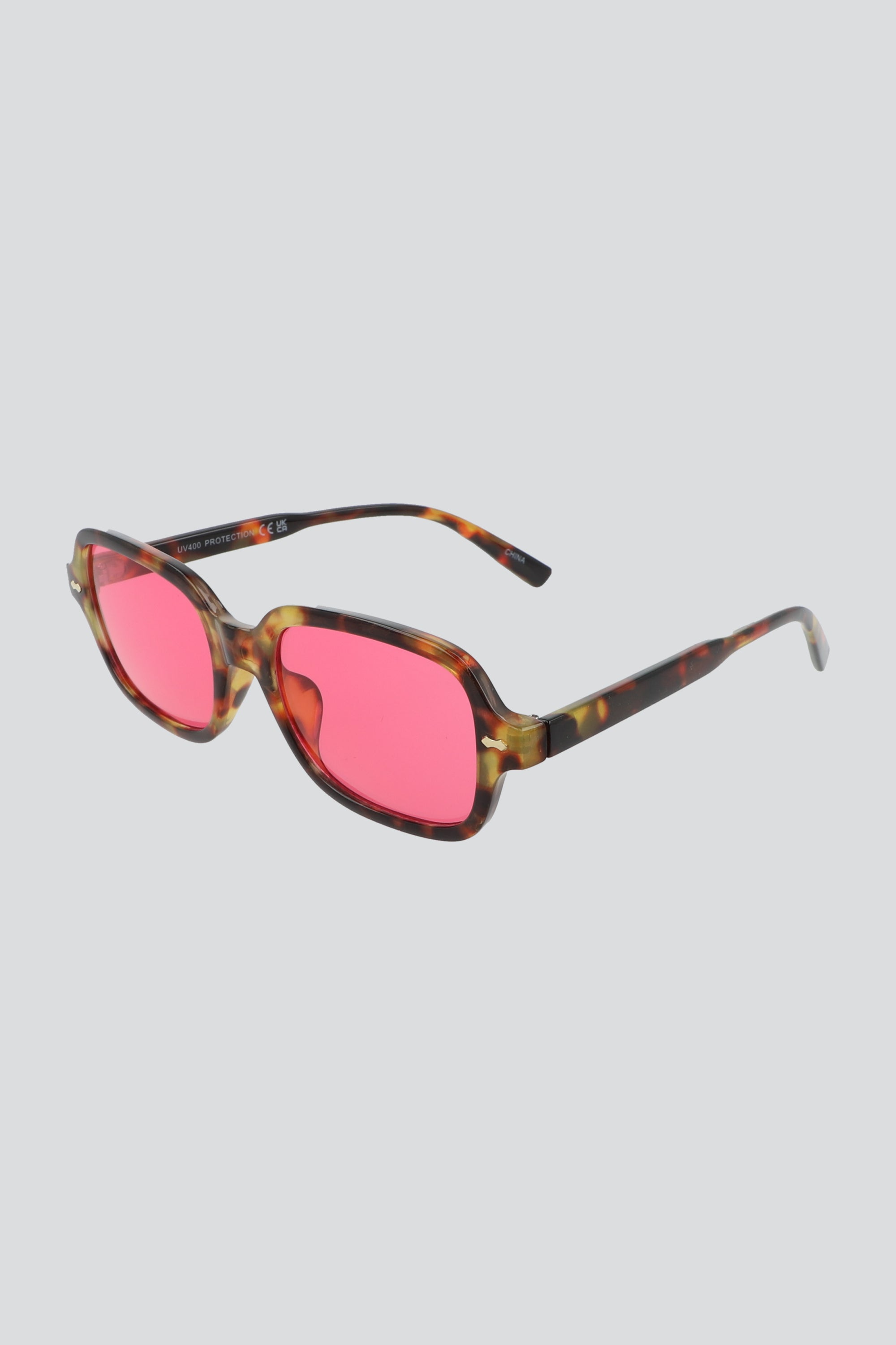 Lentes cuadrados mica colores ROSA