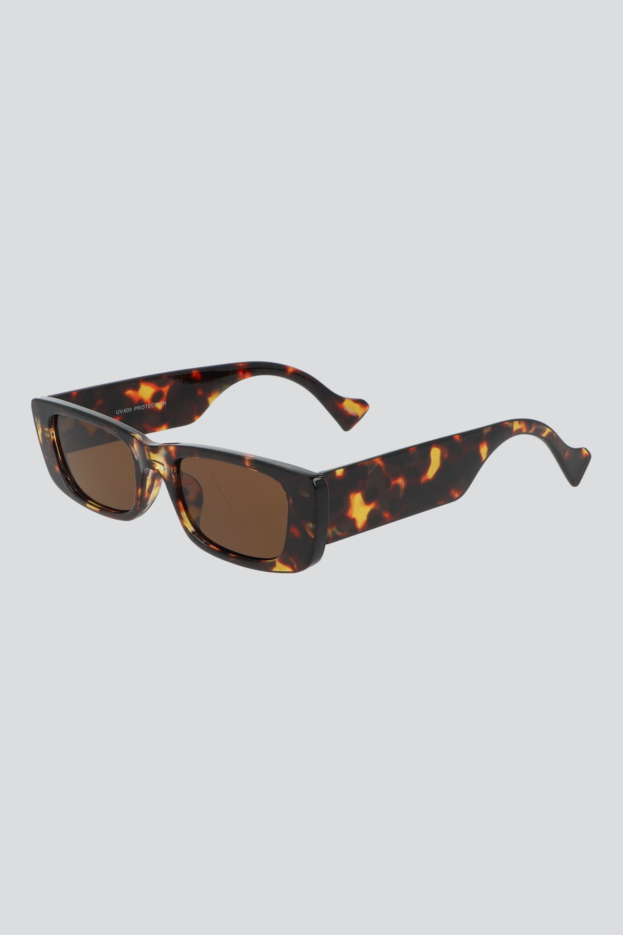 Lentes rectangulares chunky CAFE COMBO