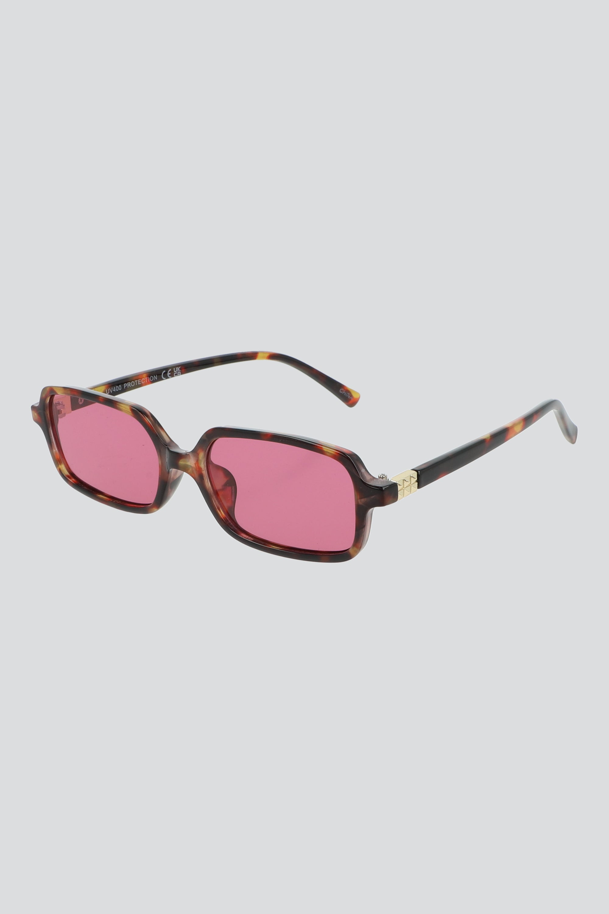 Lentes rectangulares pasta delgada ROSA
