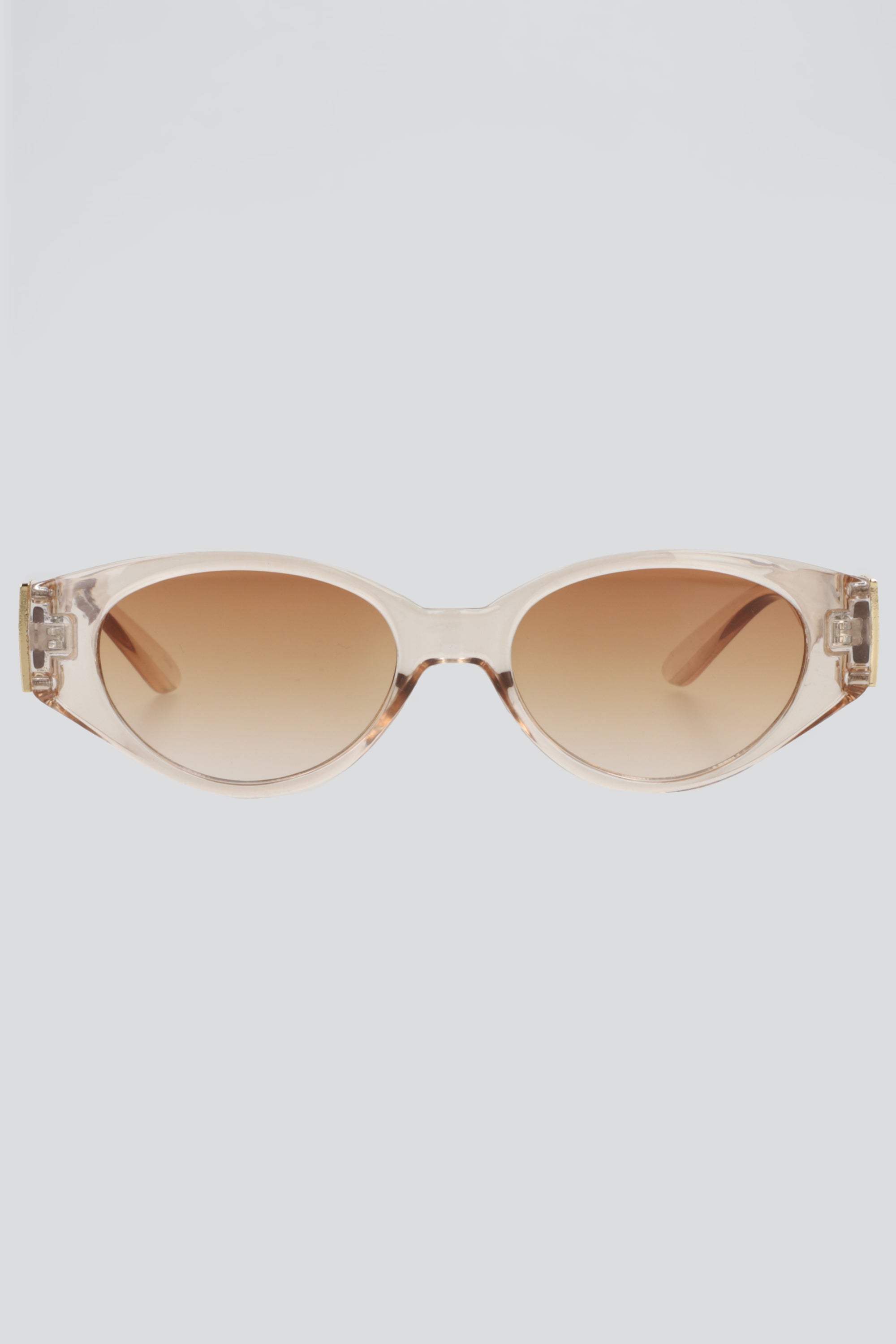 Lentes cateye traslucidos BEIGE