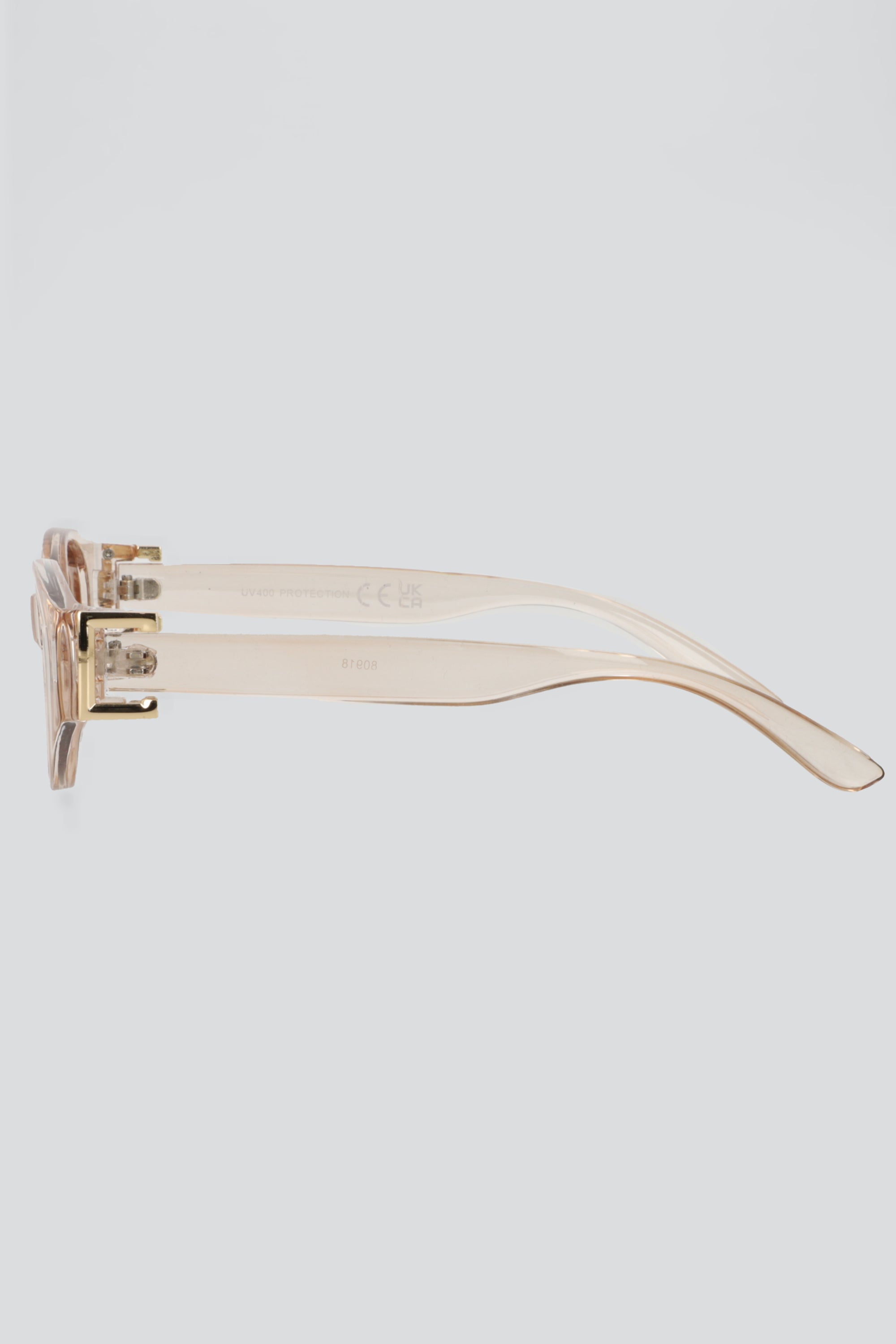 Lentes cateye traslucidos BEIGE
