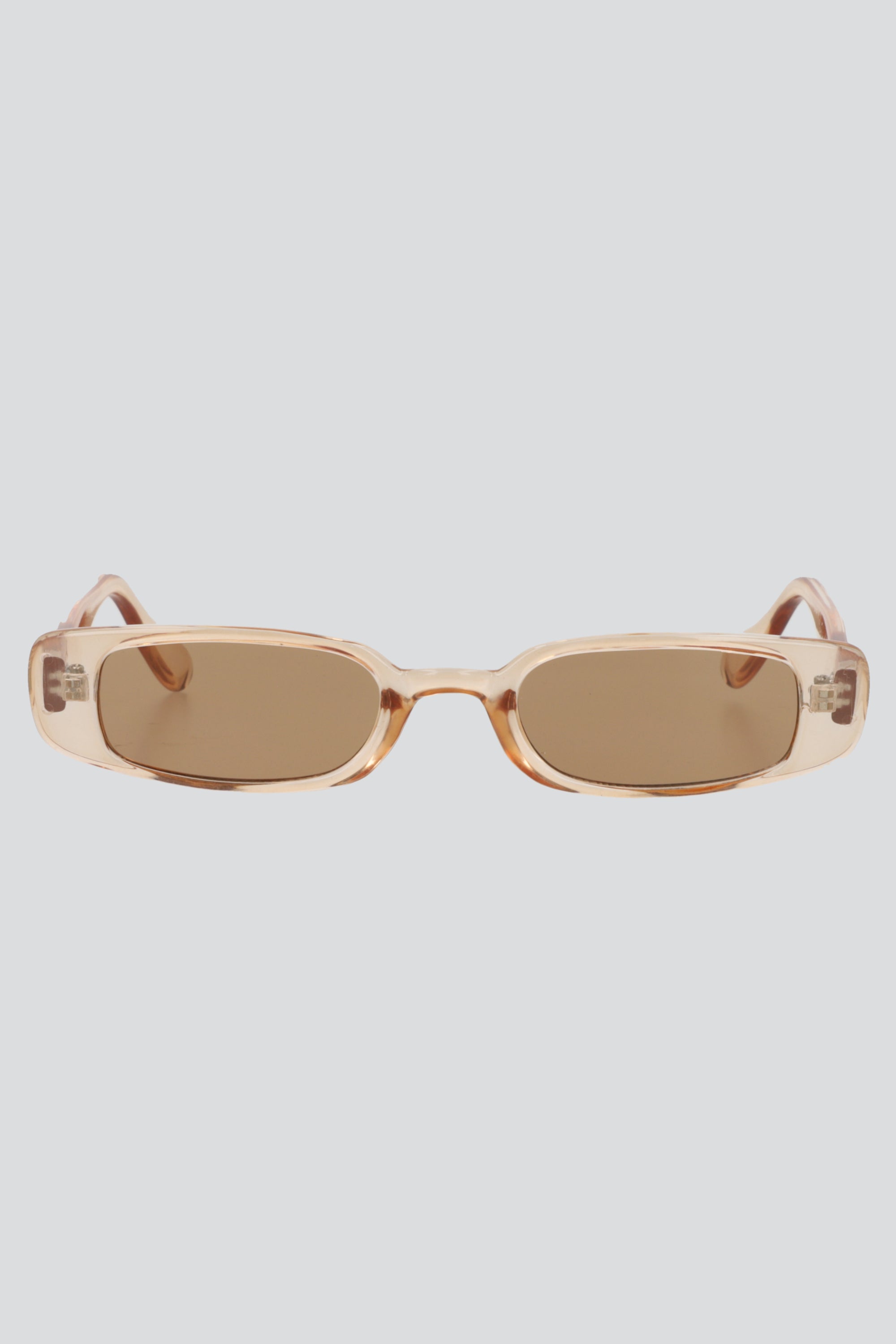 Lentes rectangulares traslucido BEIGE