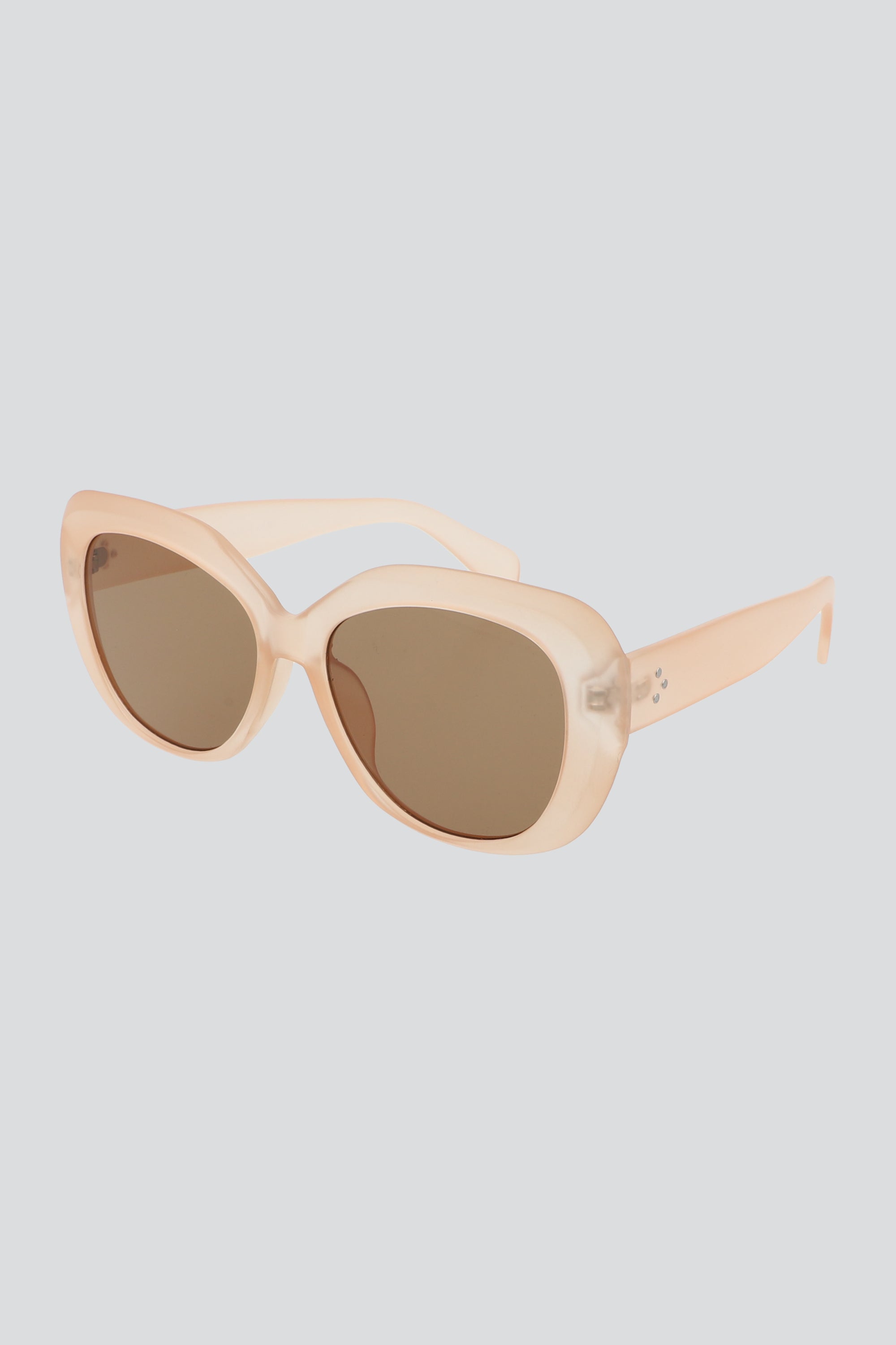 Lentes oversize transparentes BEIGE