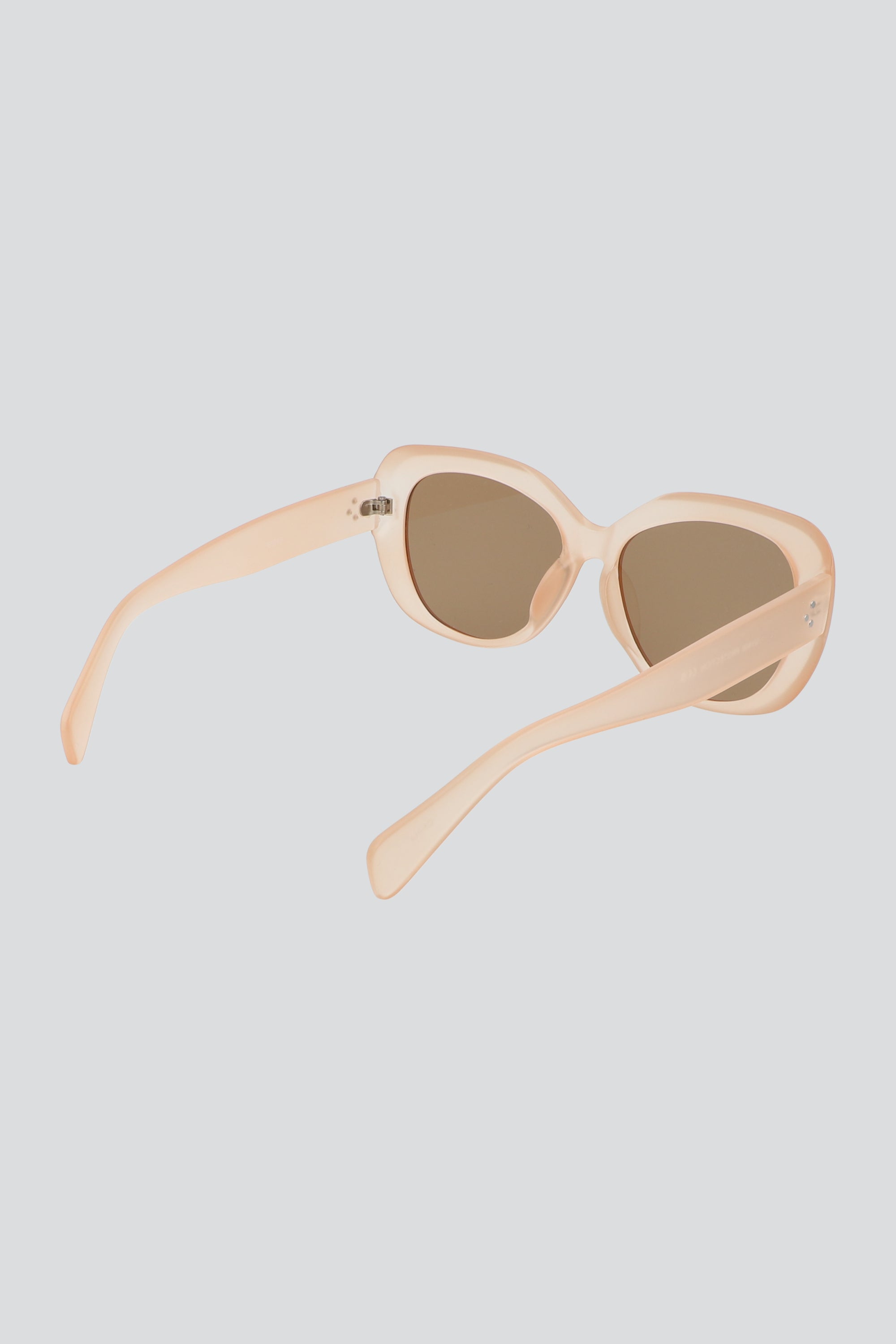 Lentes oversize transparentes BEIGE