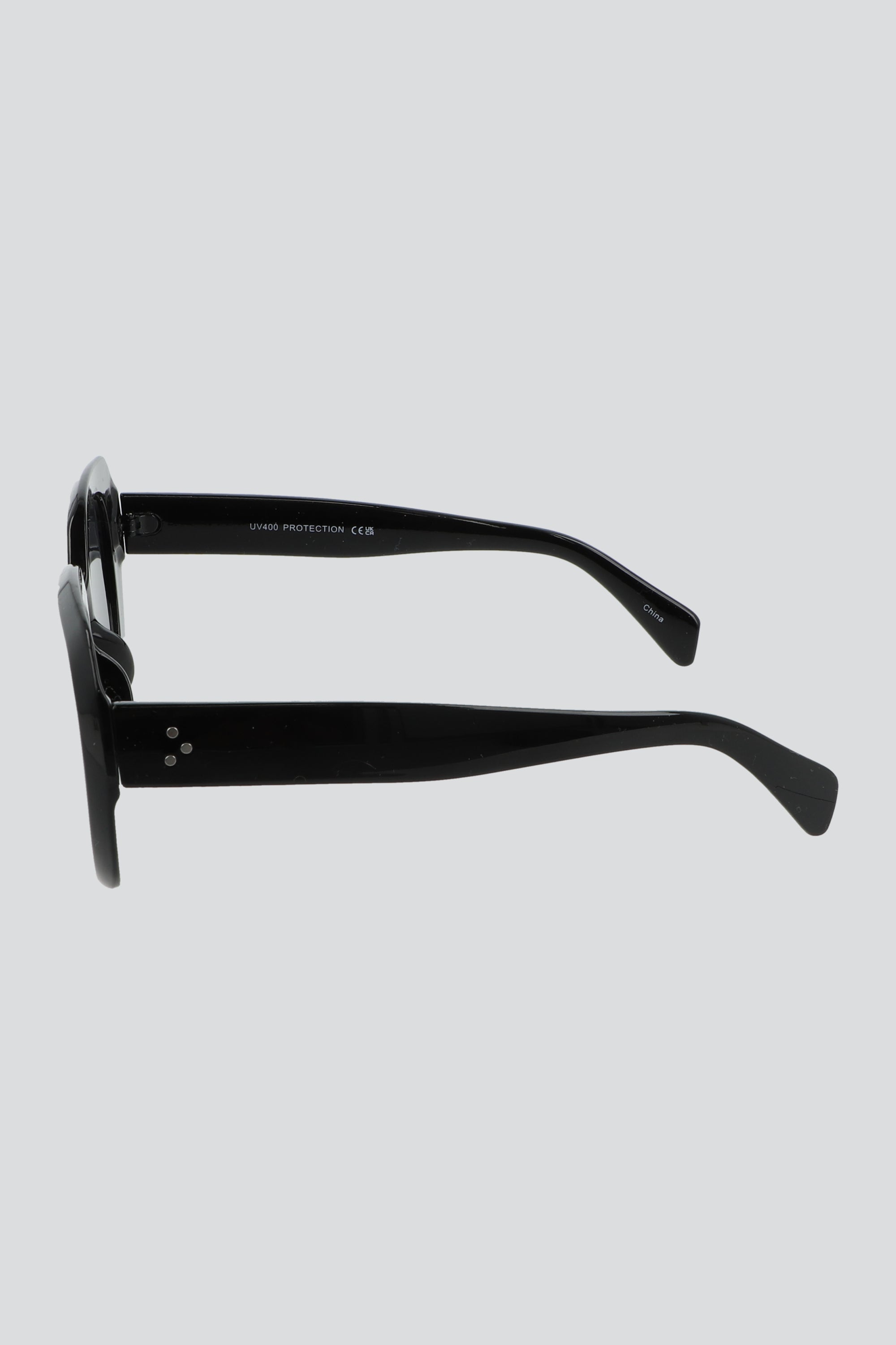 Lentes oversize transparentes NEGRO