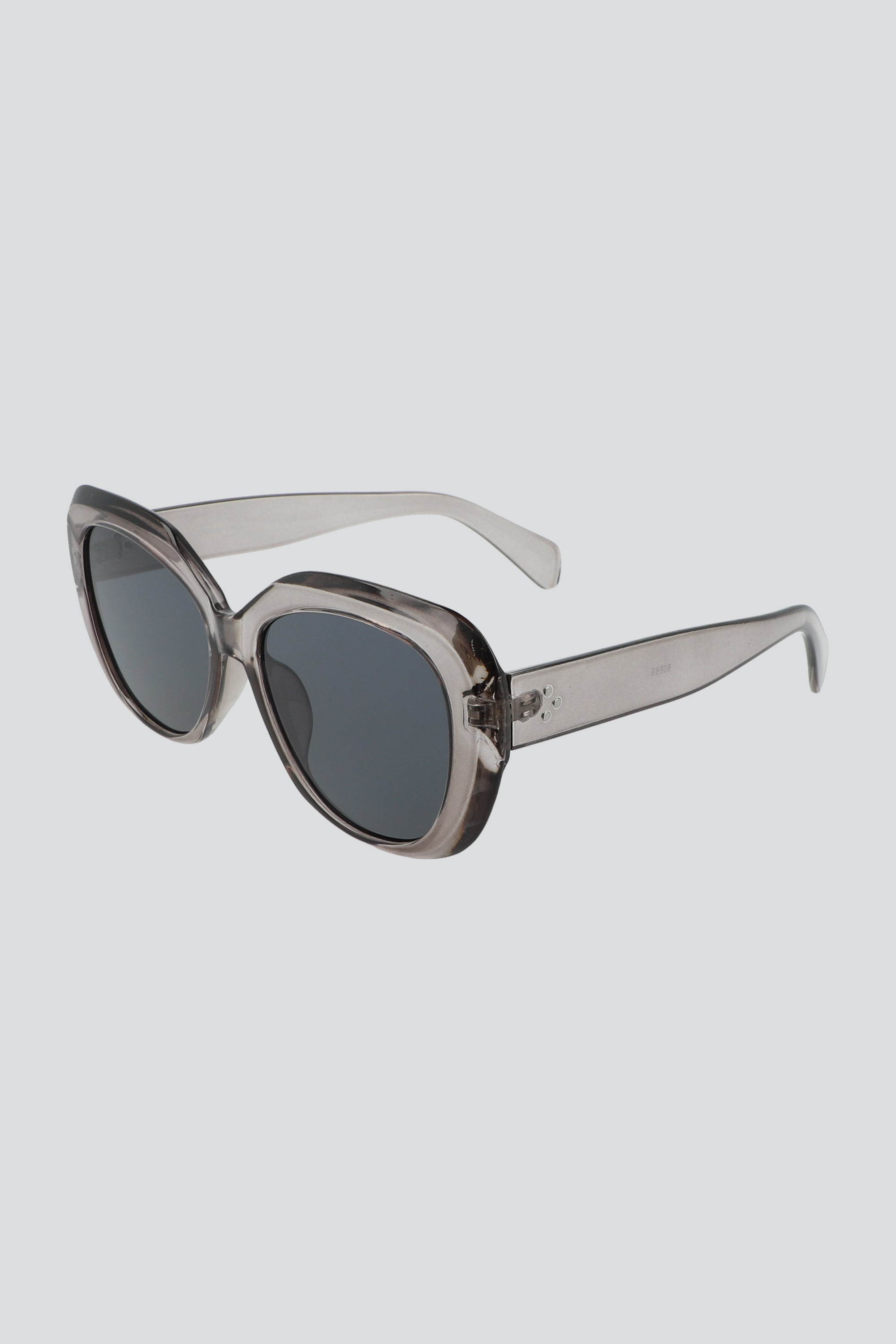 Lentes oversize transparentes GRIS