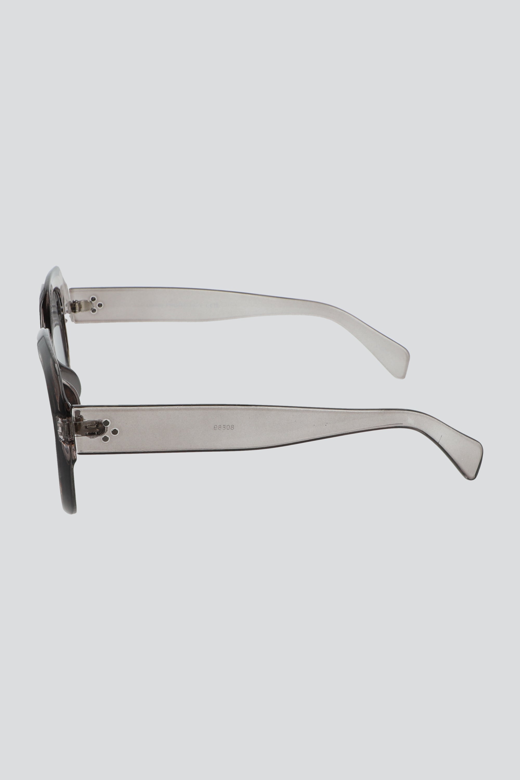 Lentes oversize transparentes GRIS