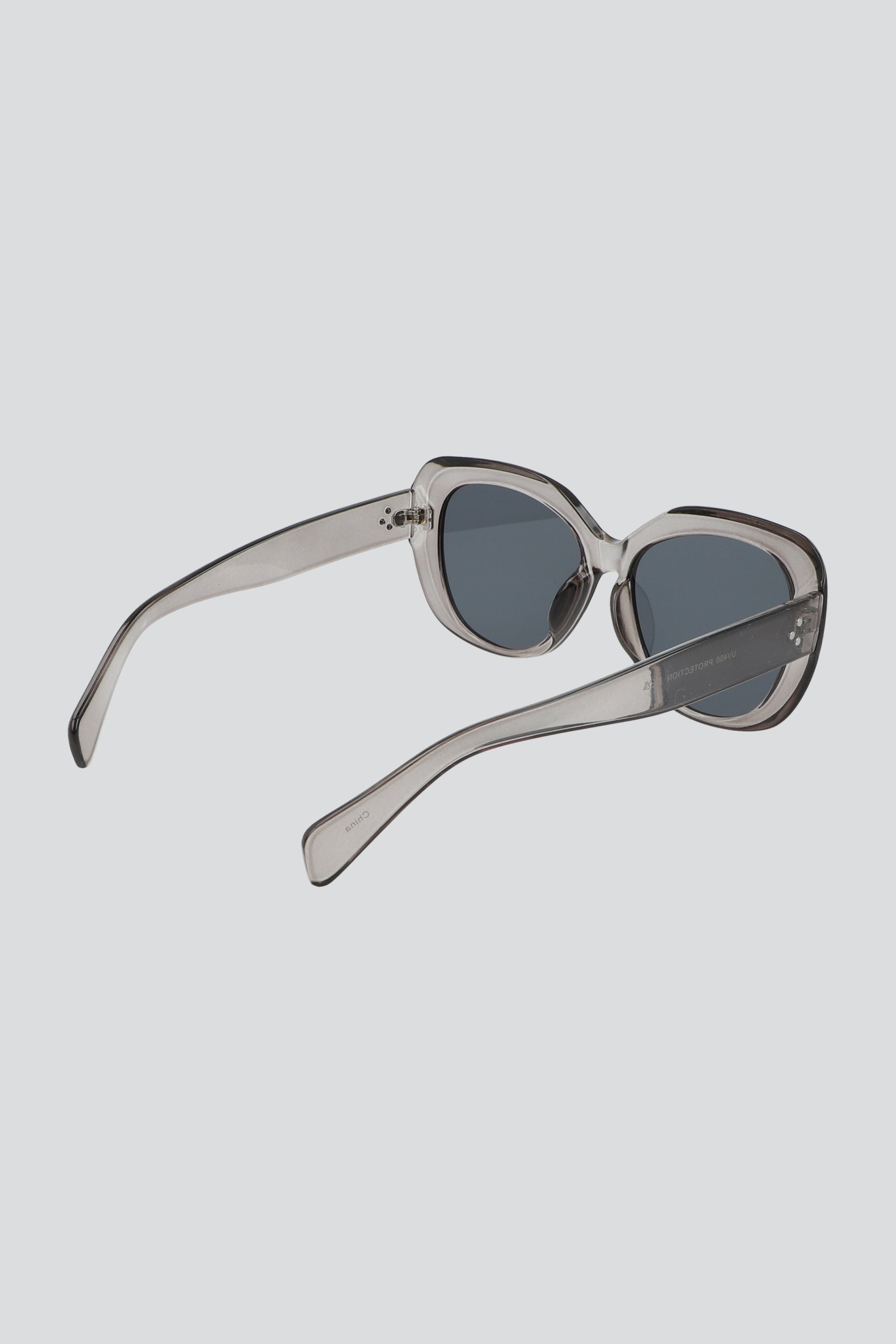 Lentes oversize transparentes GRIS
