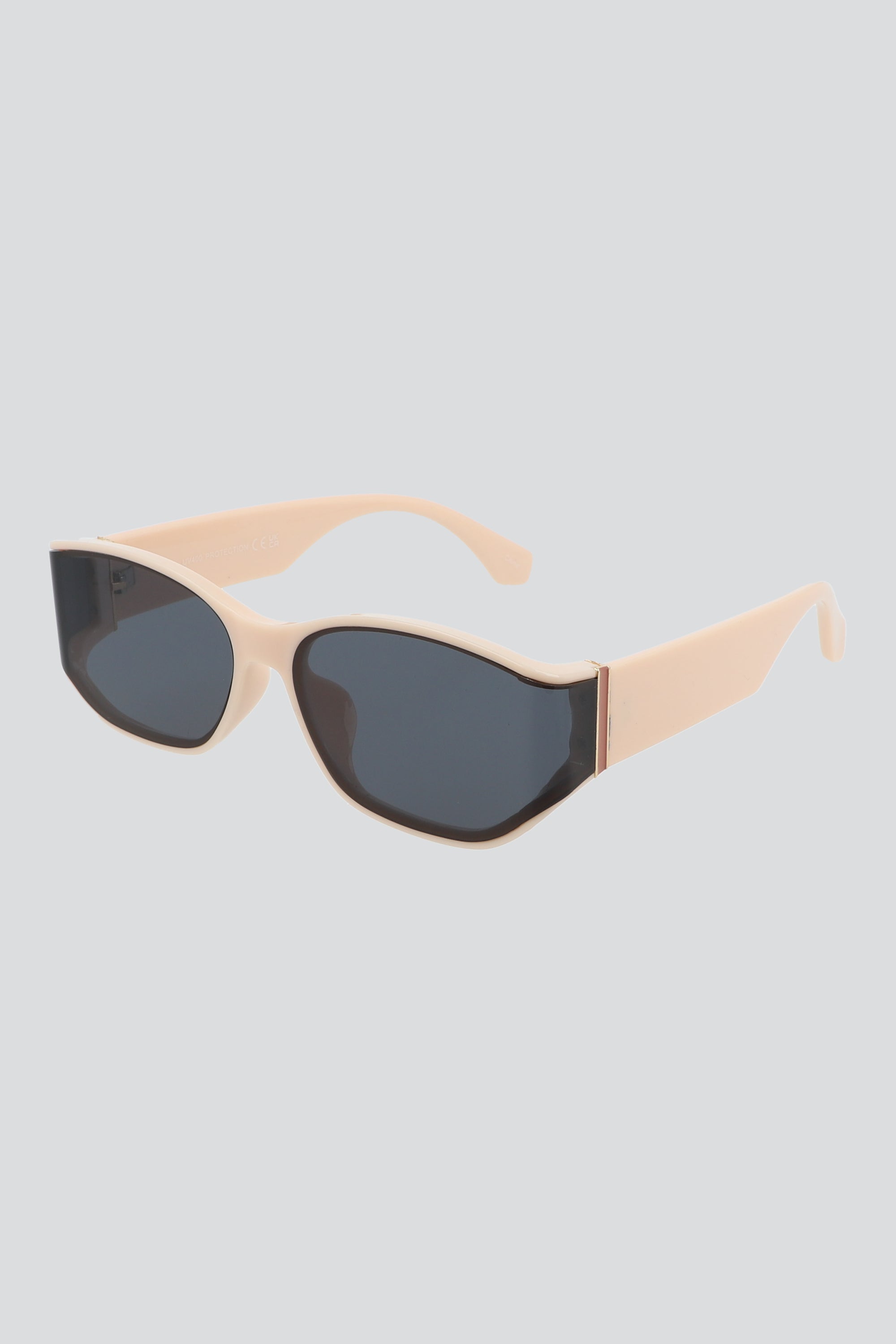 Lentes wayfarer lisos BEIGE