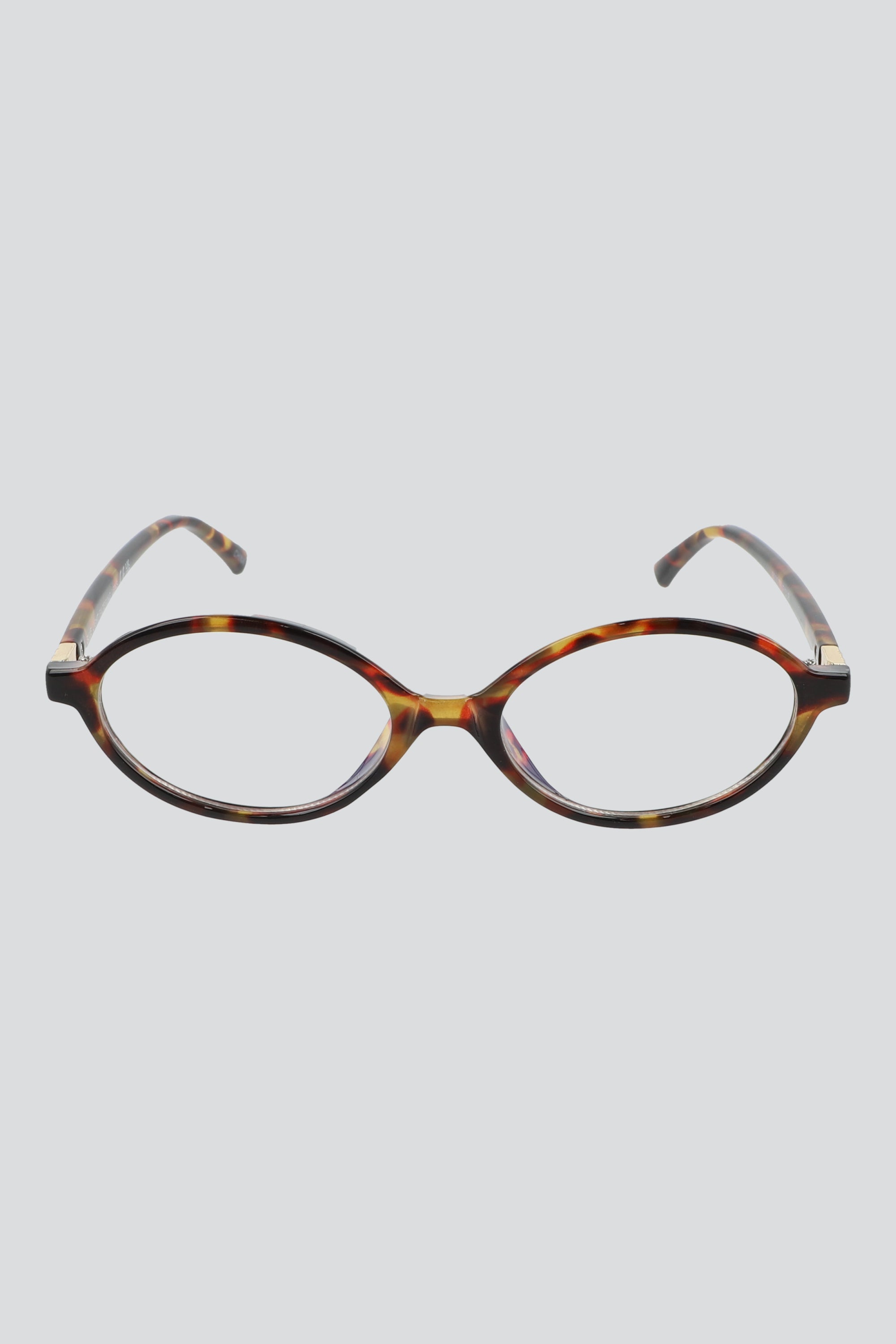 Lentes ovalo proteccion luz azul CAFE