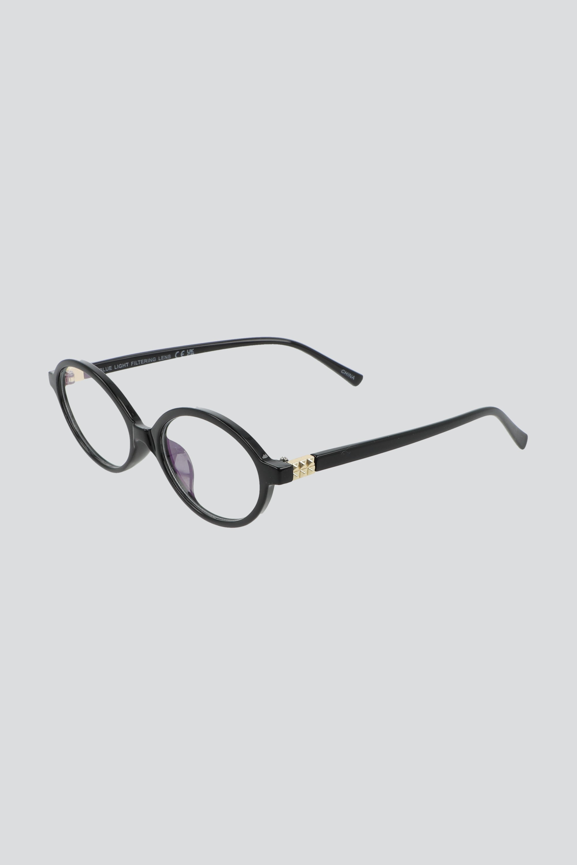 Lentes ovalo proteccion luz azul NEGRO