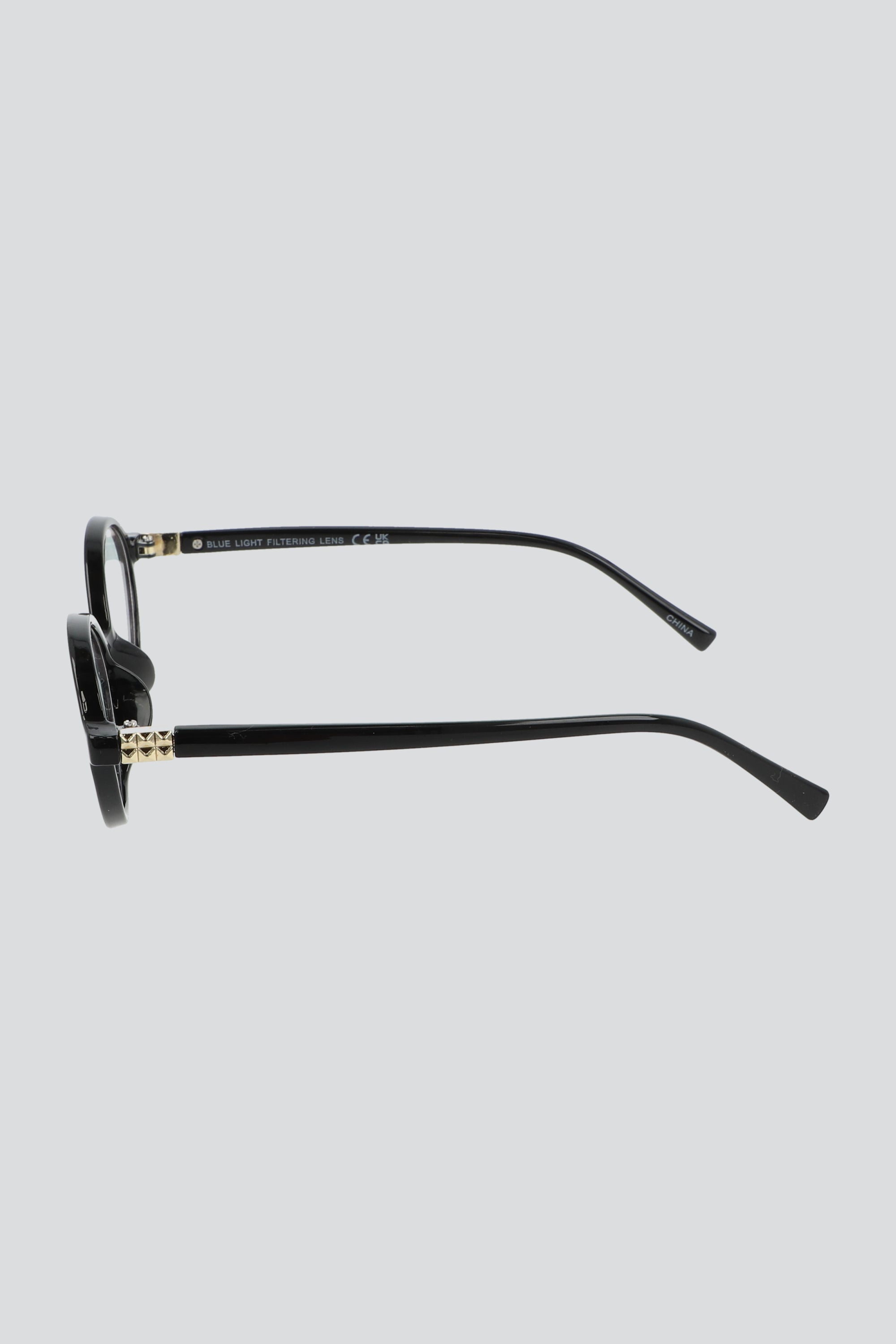 Lentes ovalo proteccion luz azul NEGRO