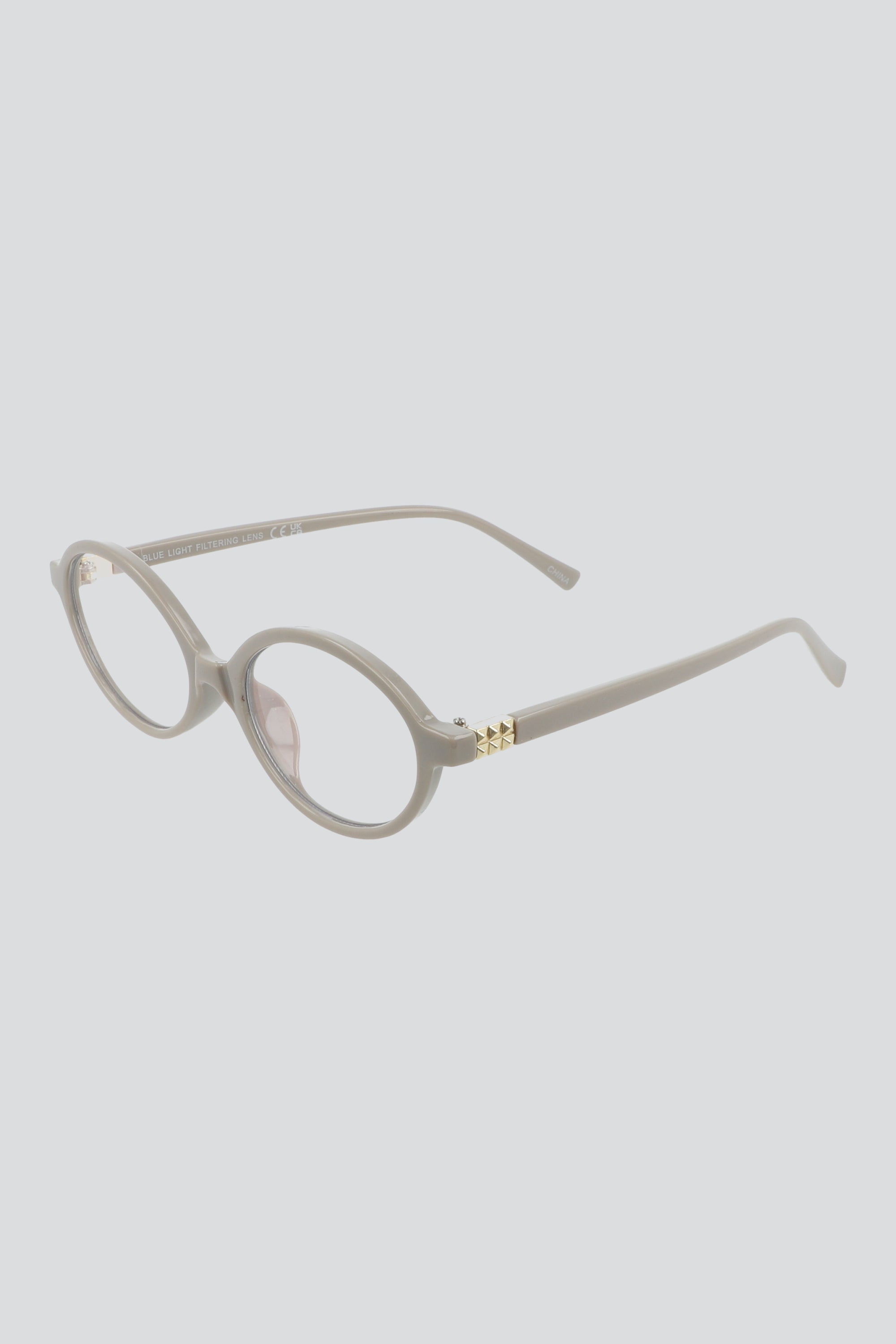 Lentes ovalo proteccion luz azul GRIS