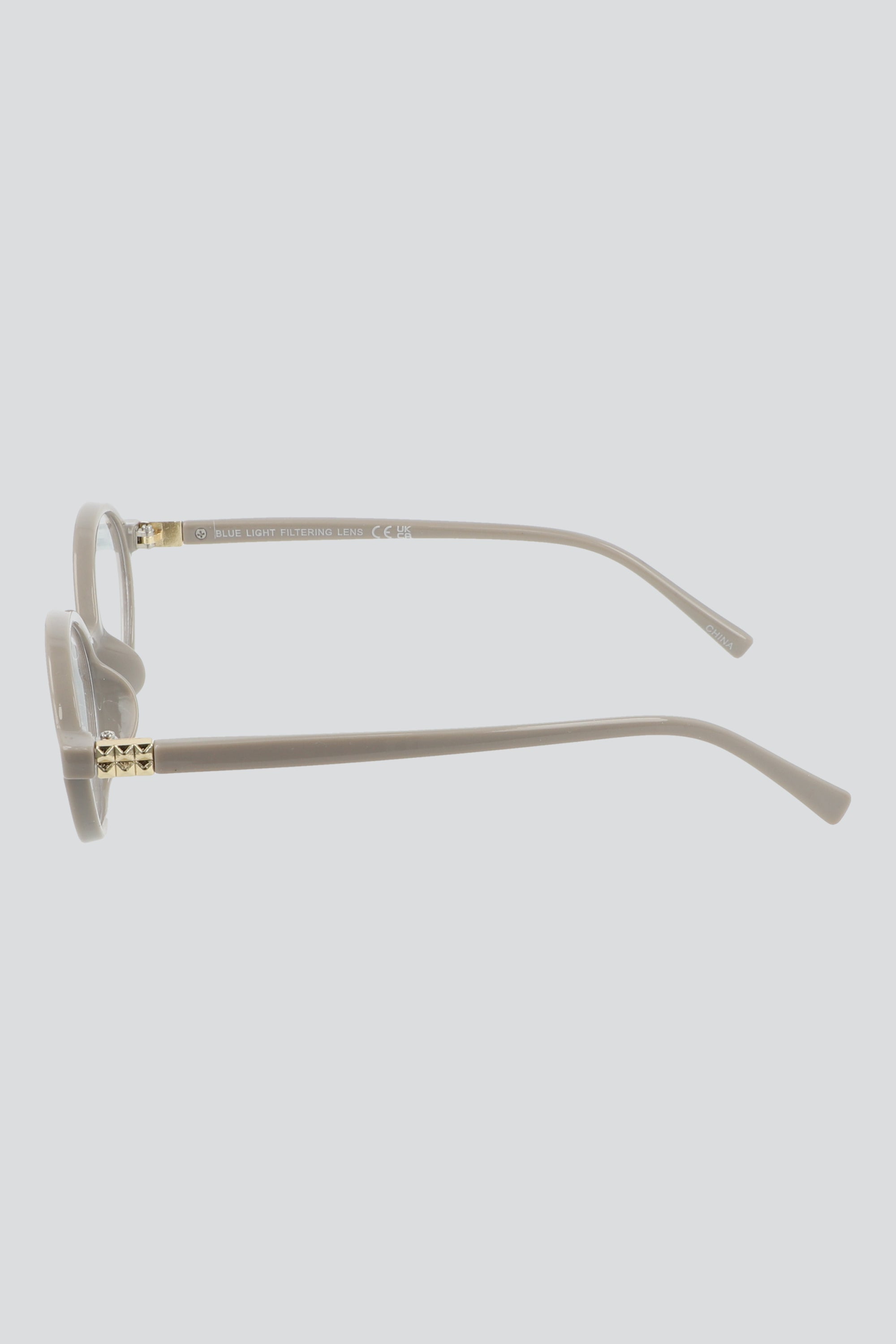Lentes ovalo proteccion luz azul GRIS