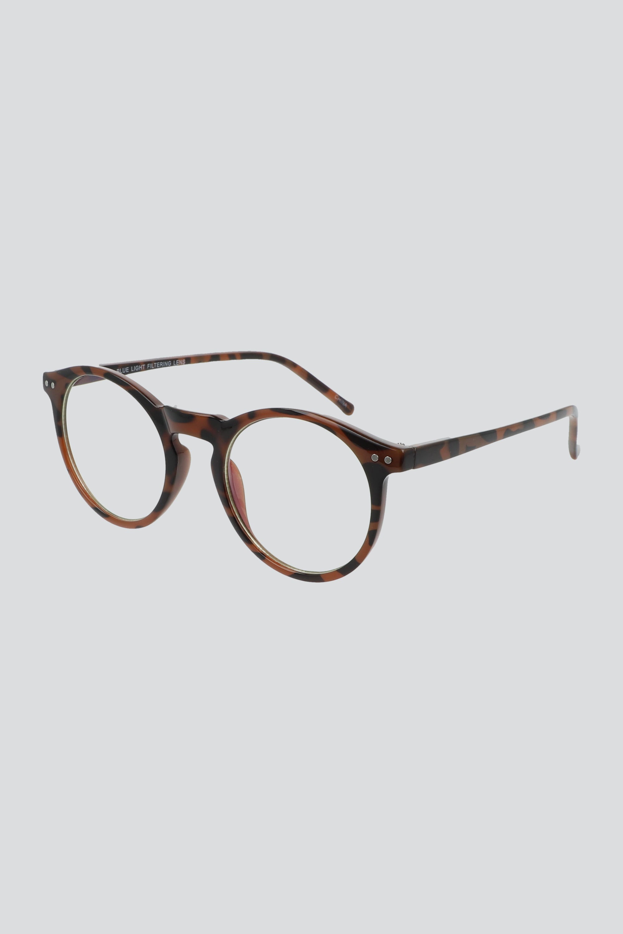 Lentes redondos proteccion luz azul CAFE