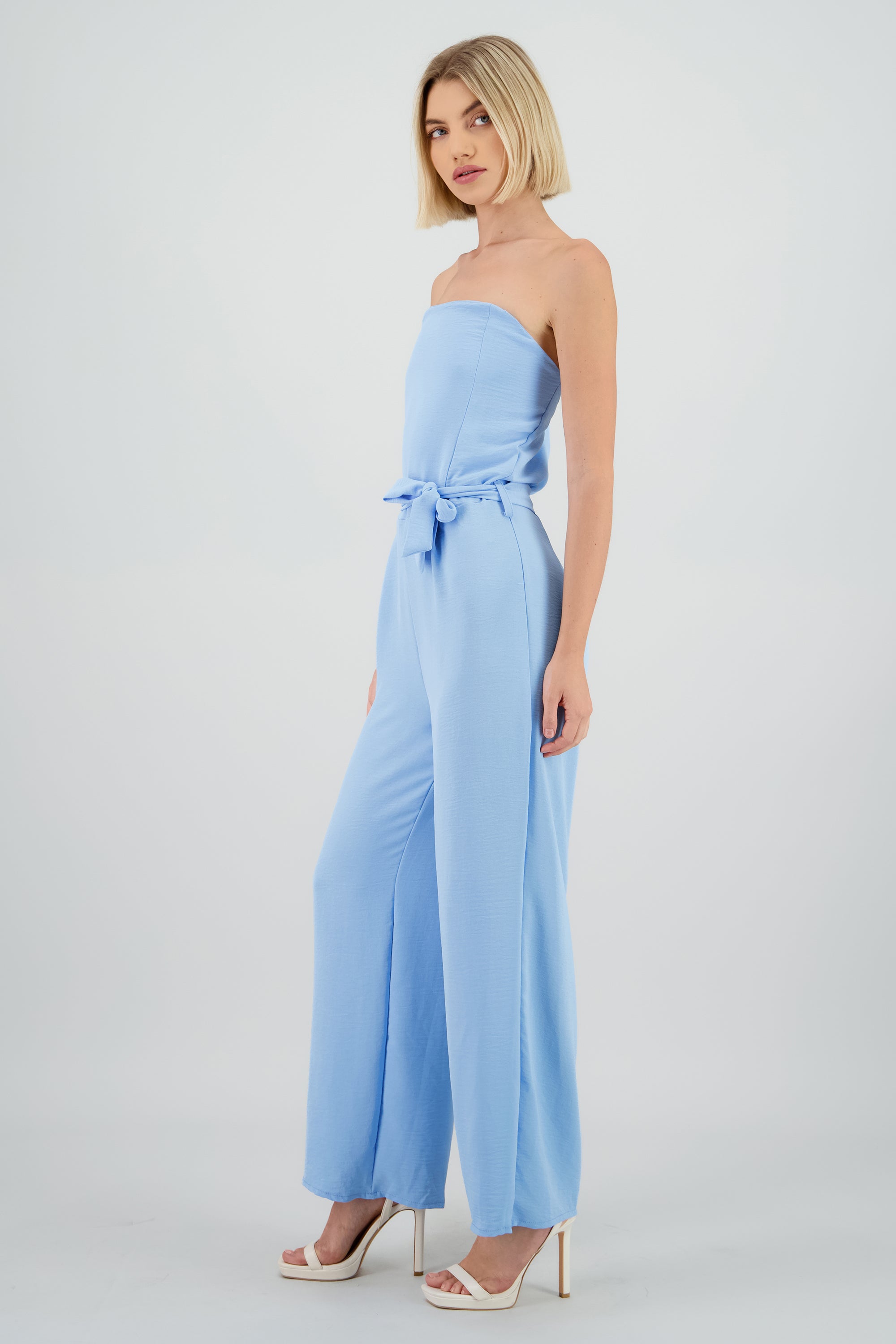 Jumpsuit strapless det lazo AZUL CIELO