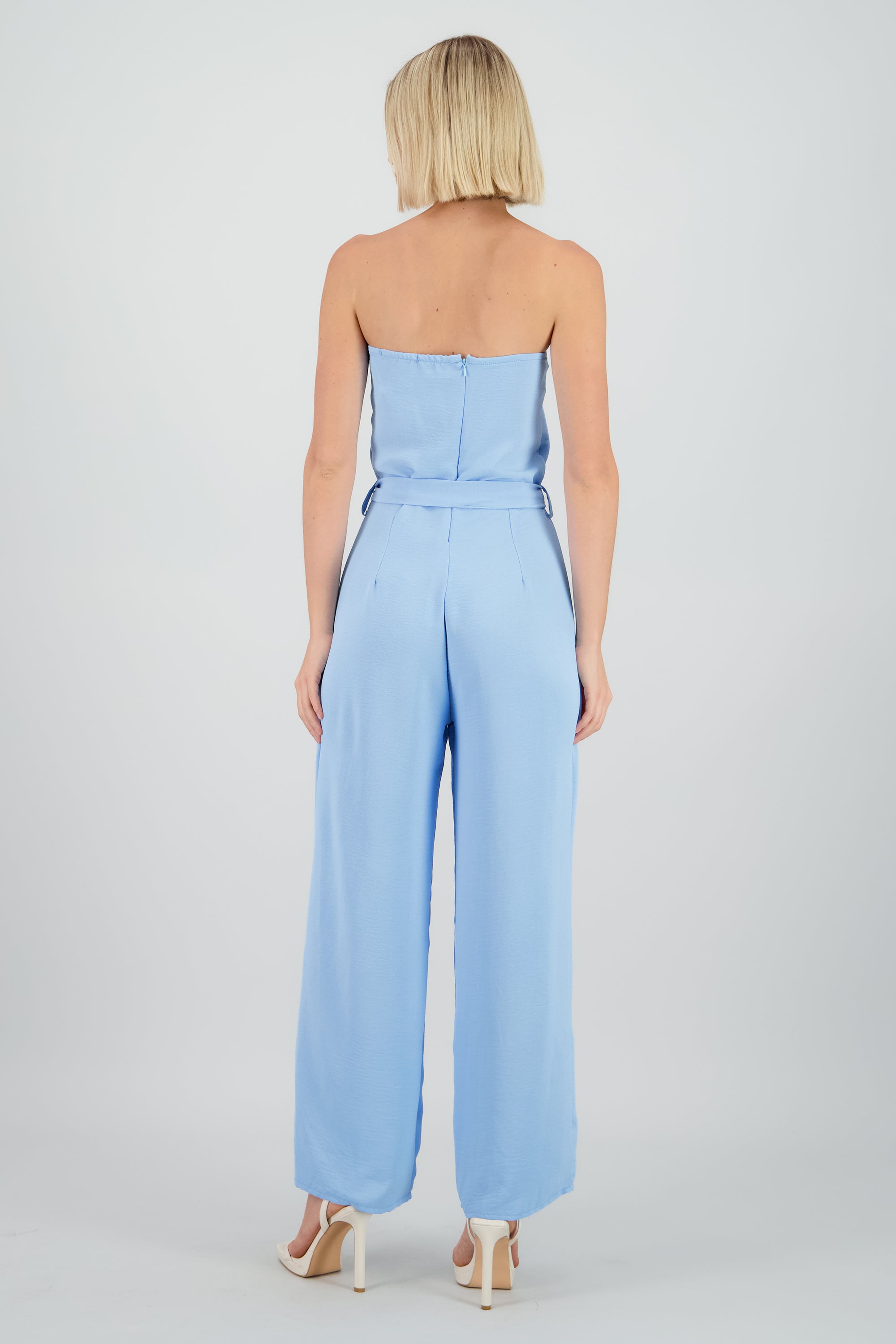 Jumpsuit strapless det lazo AZUL CIELO