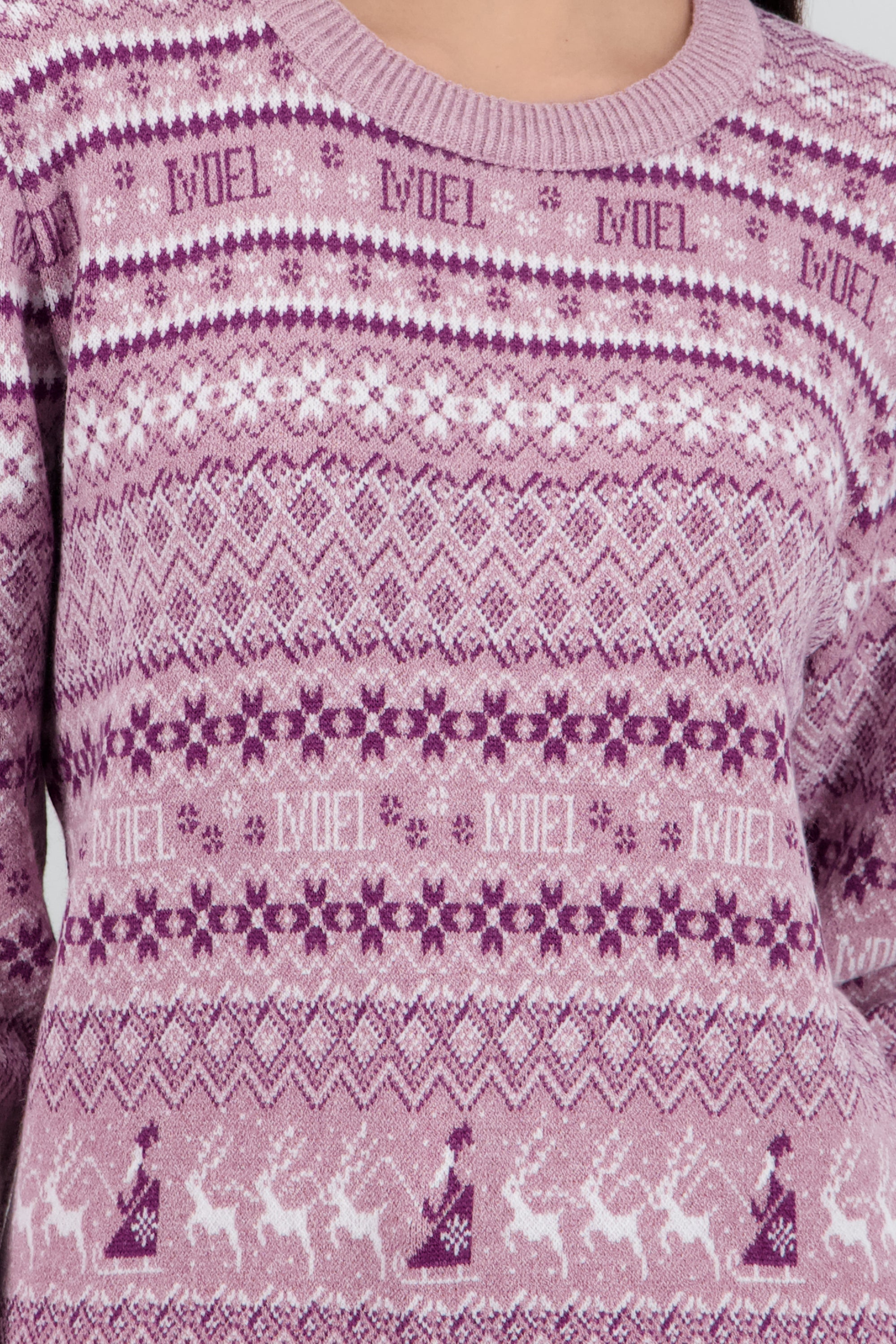 Sueter navideño noel LILA
