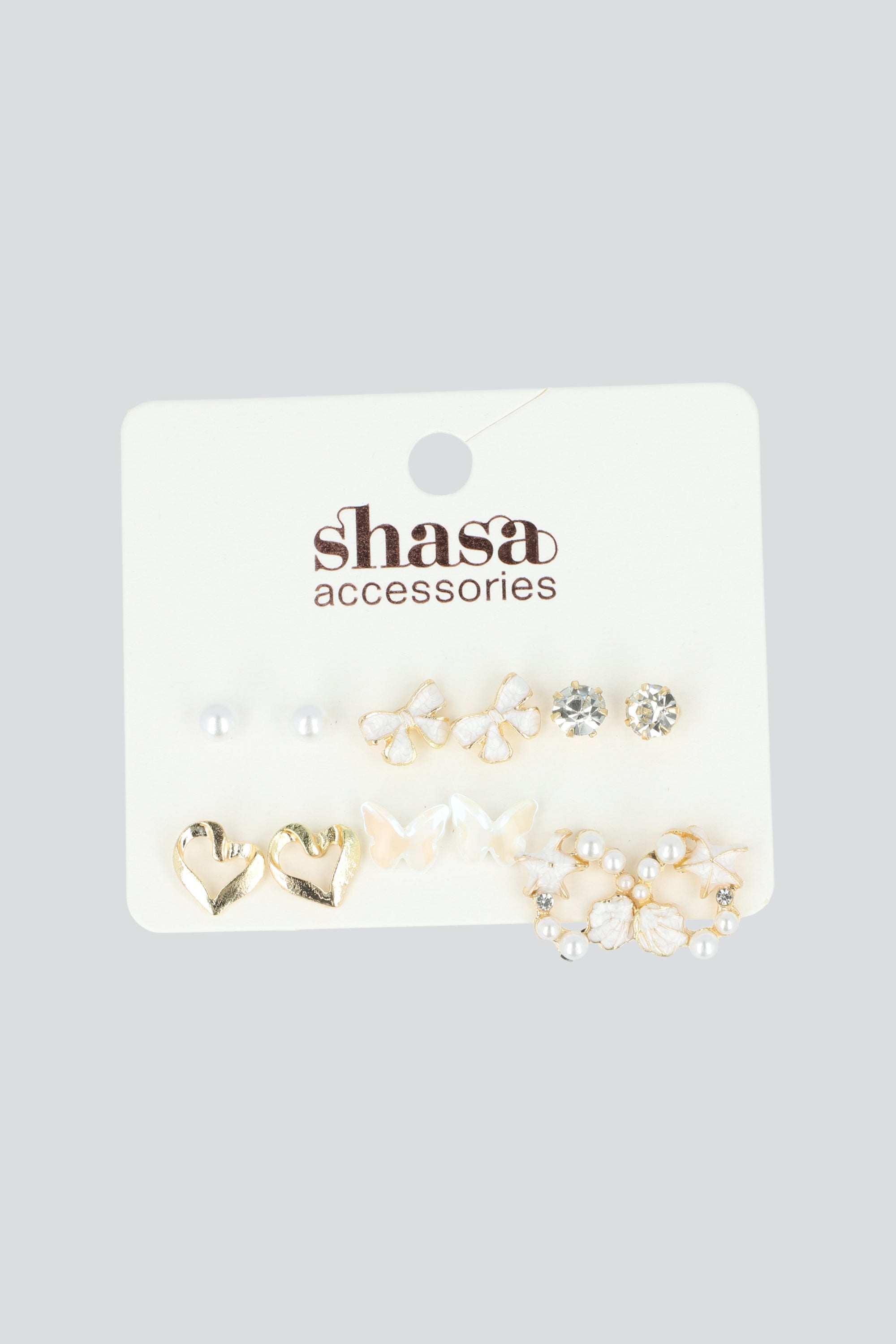 6 PR ARETITOS MARIPOSA TRANSPARENTE