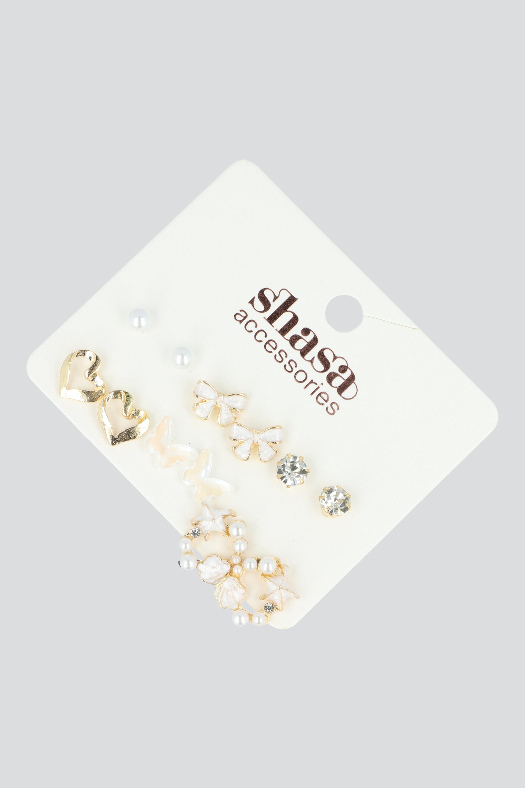 6 PR ARETITOS MARIPOSA TRANSPARENTE