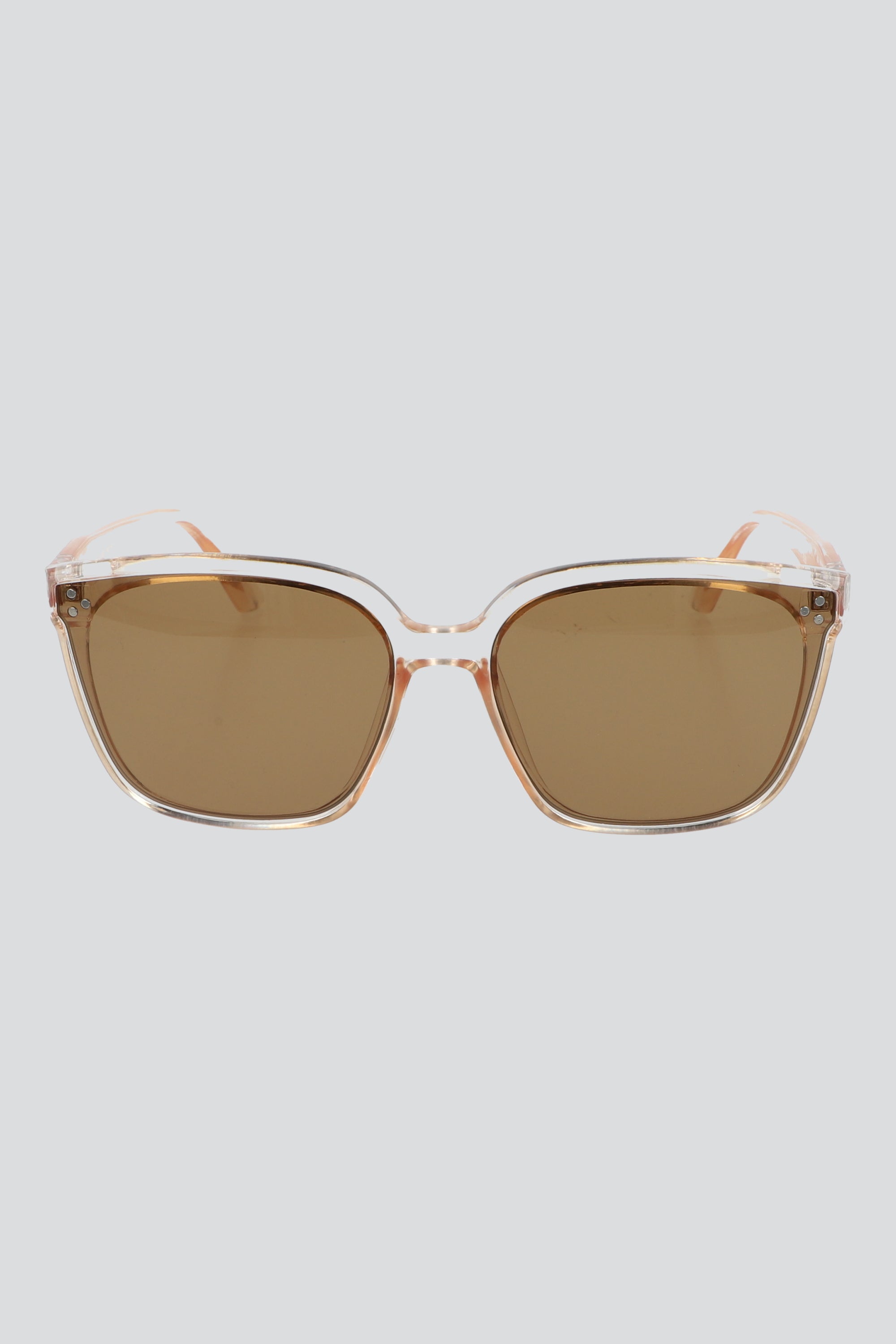 Lentes de sol oversize detalle metalico BEIGE