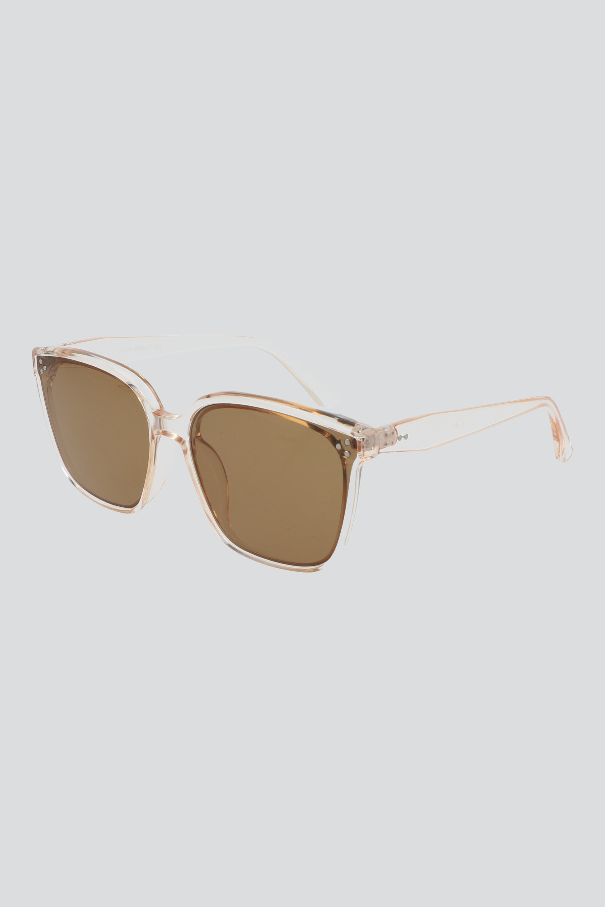 Lentes de sol oversize detalle metalico BEIGE