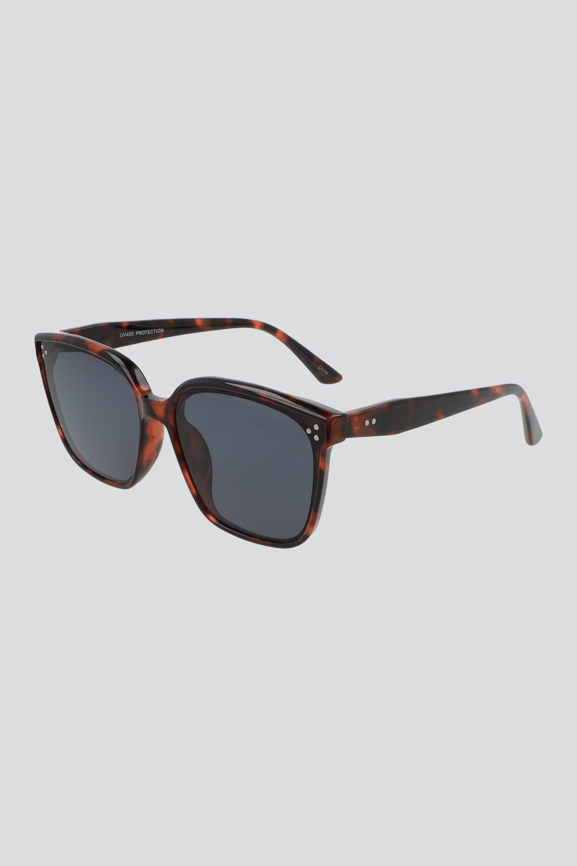Lentes de sol oversize detalle metalico CAFE COMBO