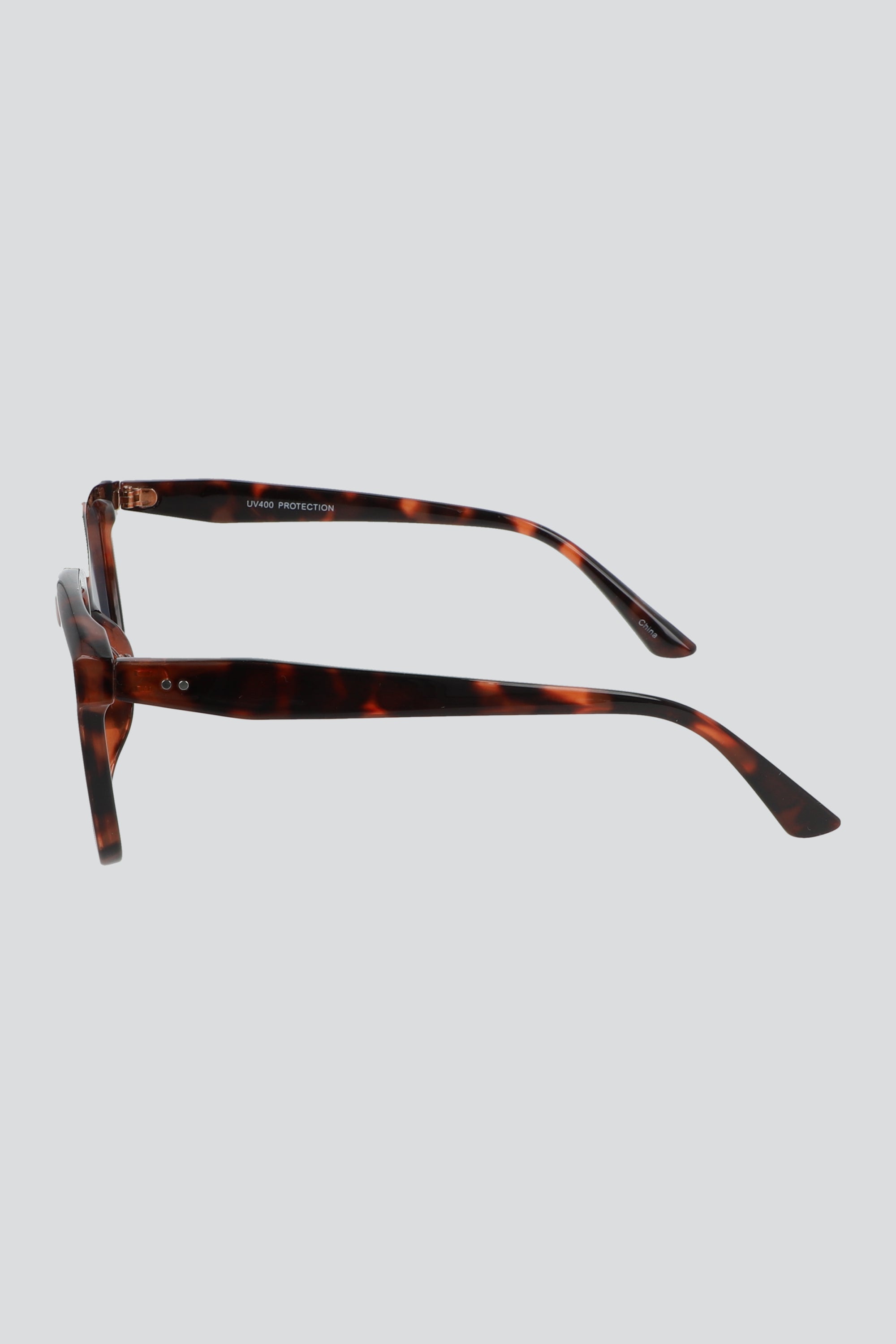 Lentes de sol oversize detalle metalico CAFE COMBO