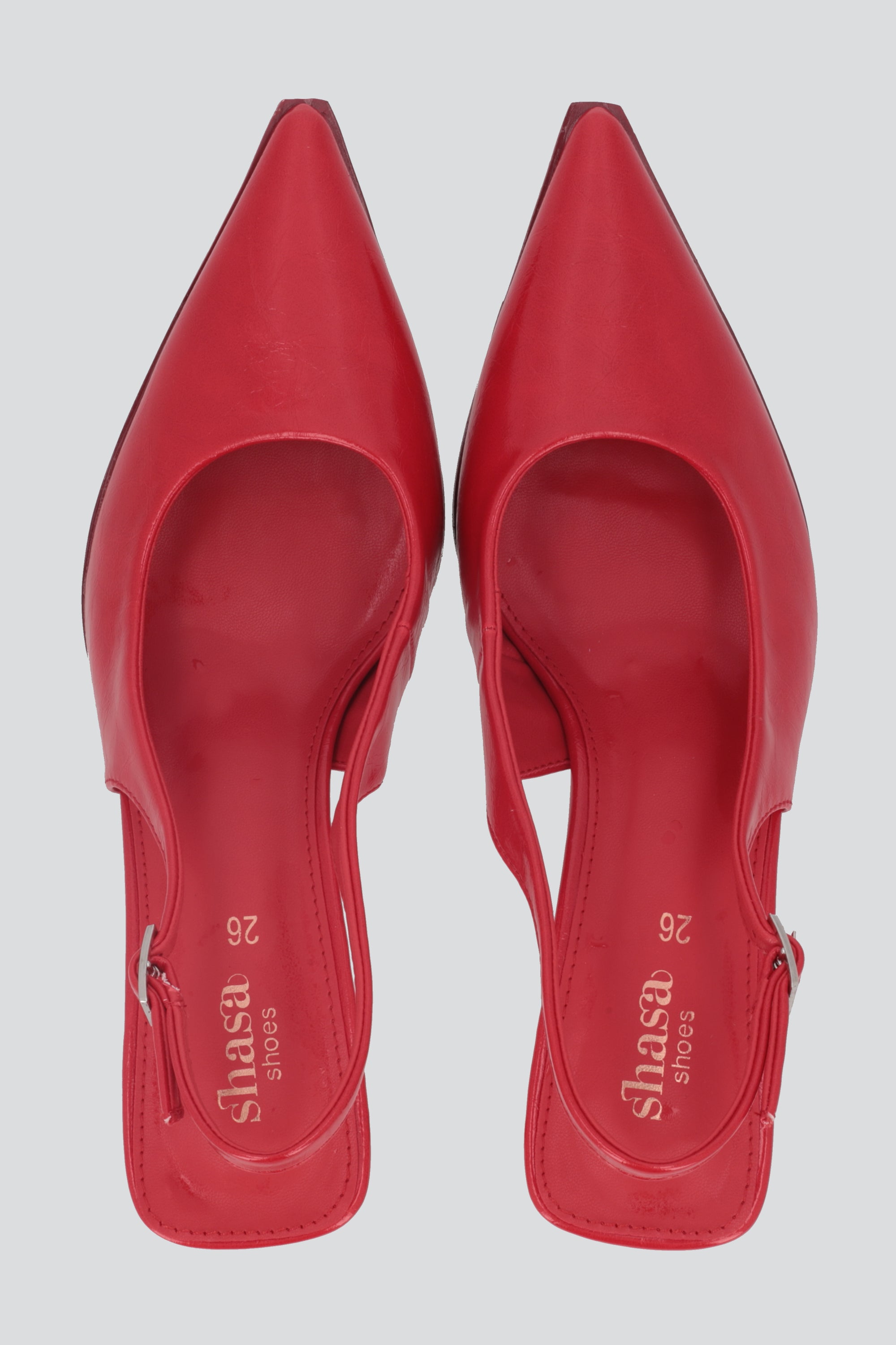 Tacon pointy slingback basico ROJO