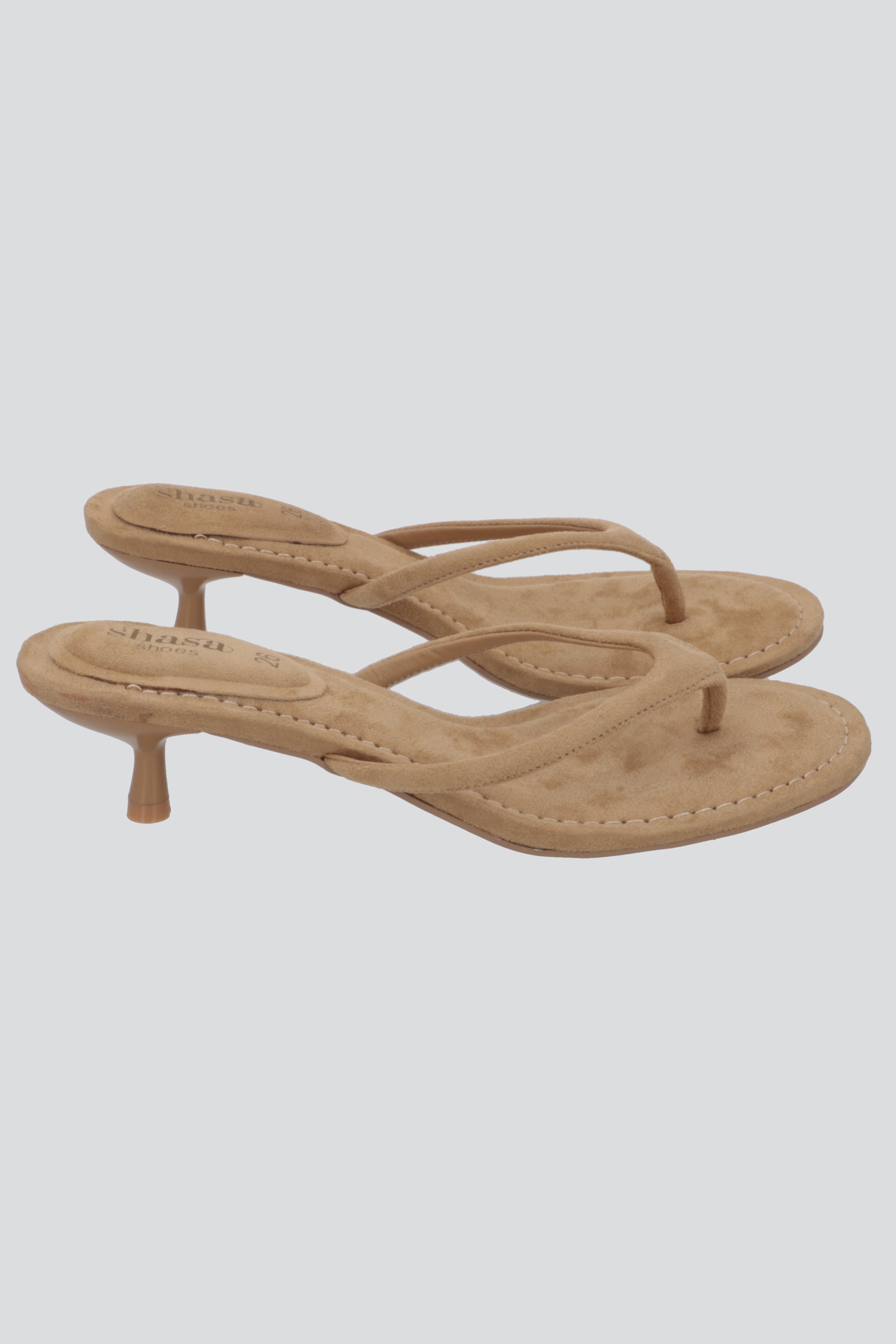 Tacon pata de gallo suede CAMELLO