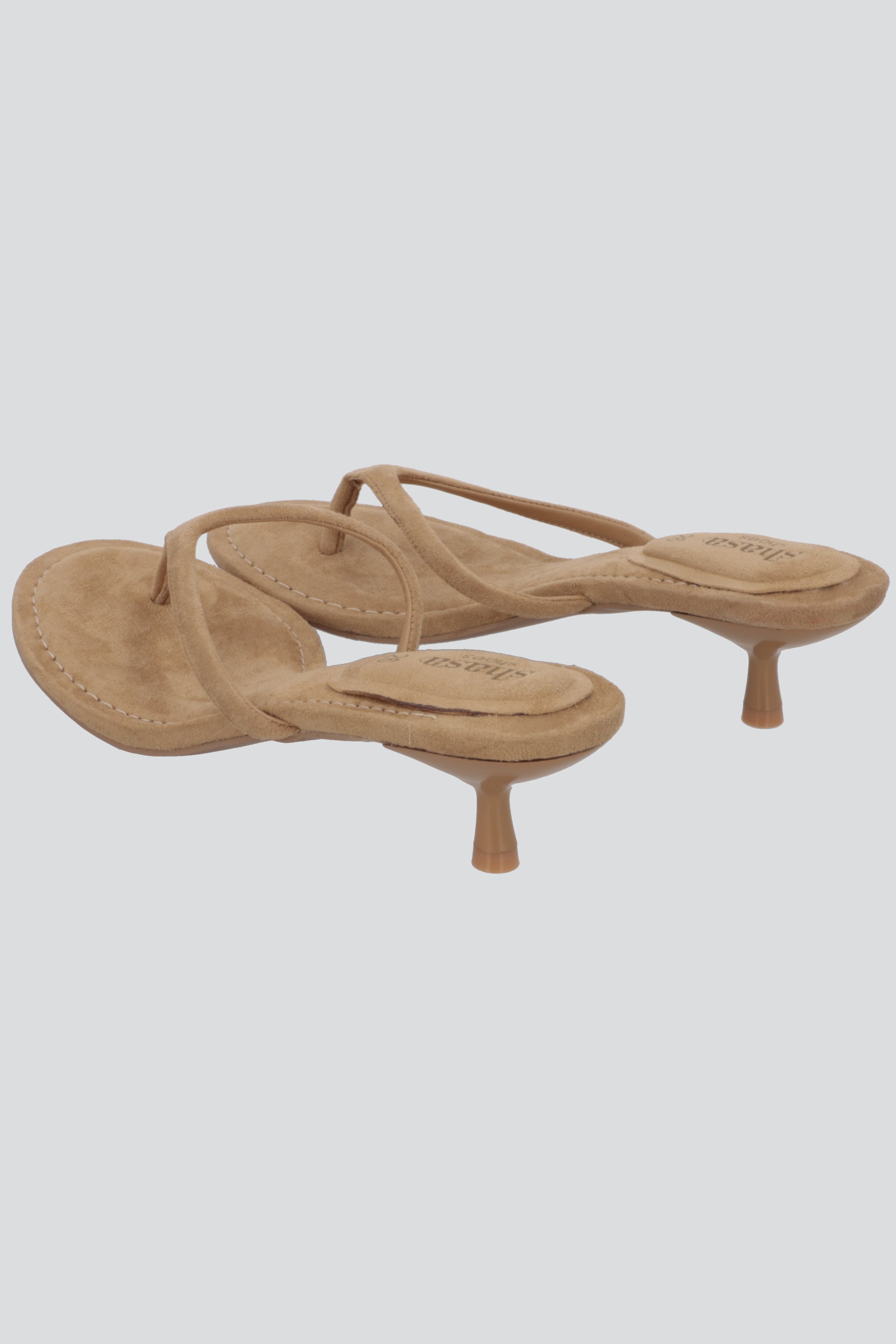 Tacon pata de gallo suede CAMELLO